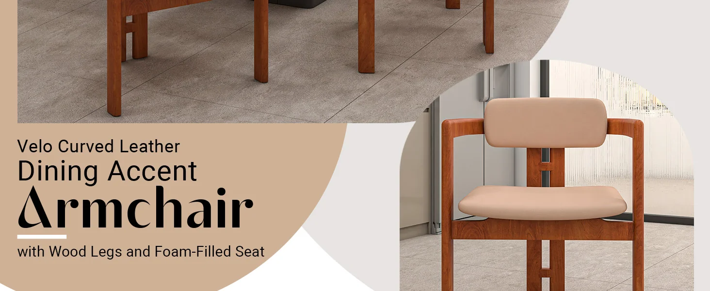 Velo Series Modern Dining Cha...rk Natural Wood with Taupe Seat Set of 4