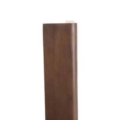 Velo Series Modern Dining Chair in Black Walnut Wood with Dark Brown Seat