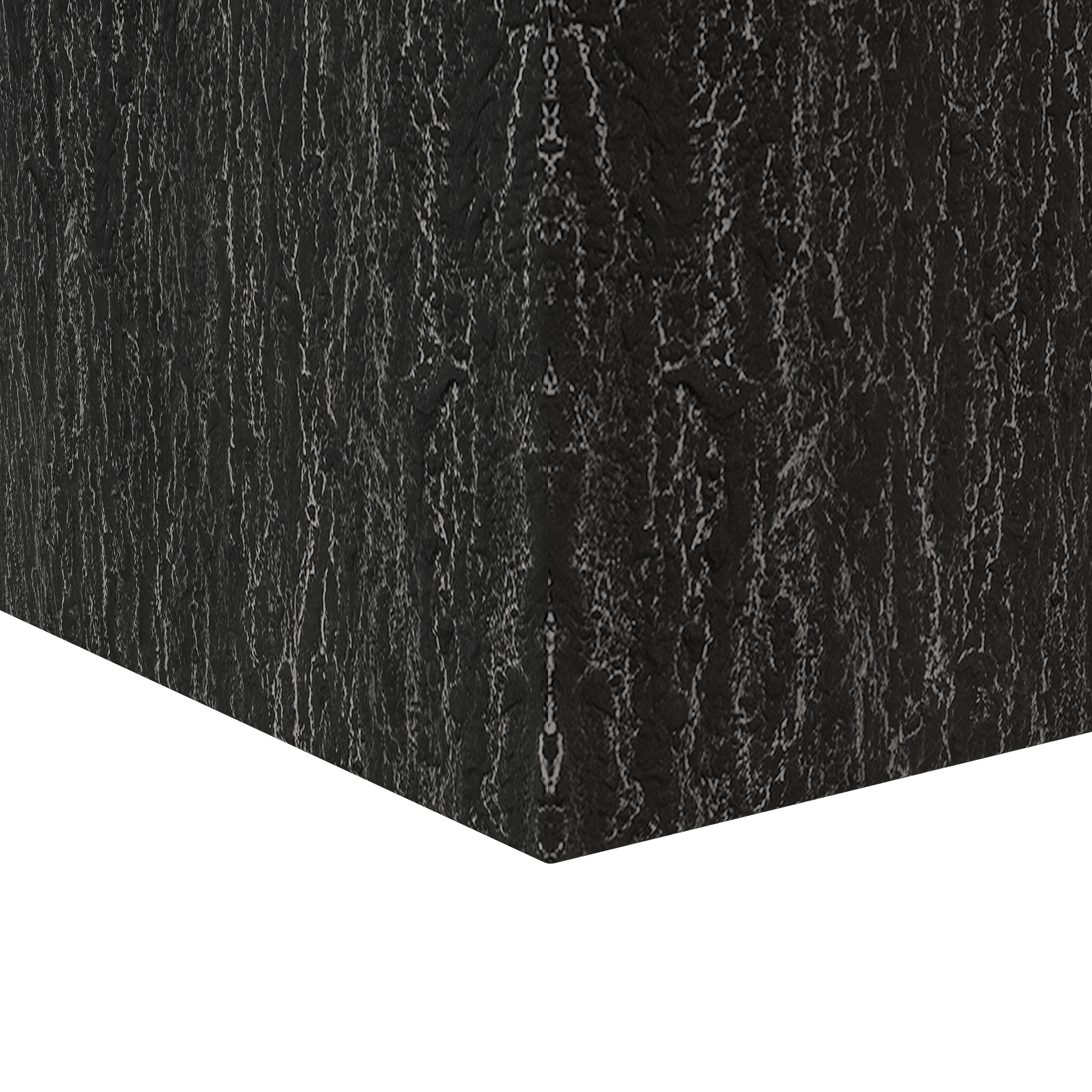 Verdura Series Cubic Poly Stone Planter in Dotted Blck 29.5 Cube