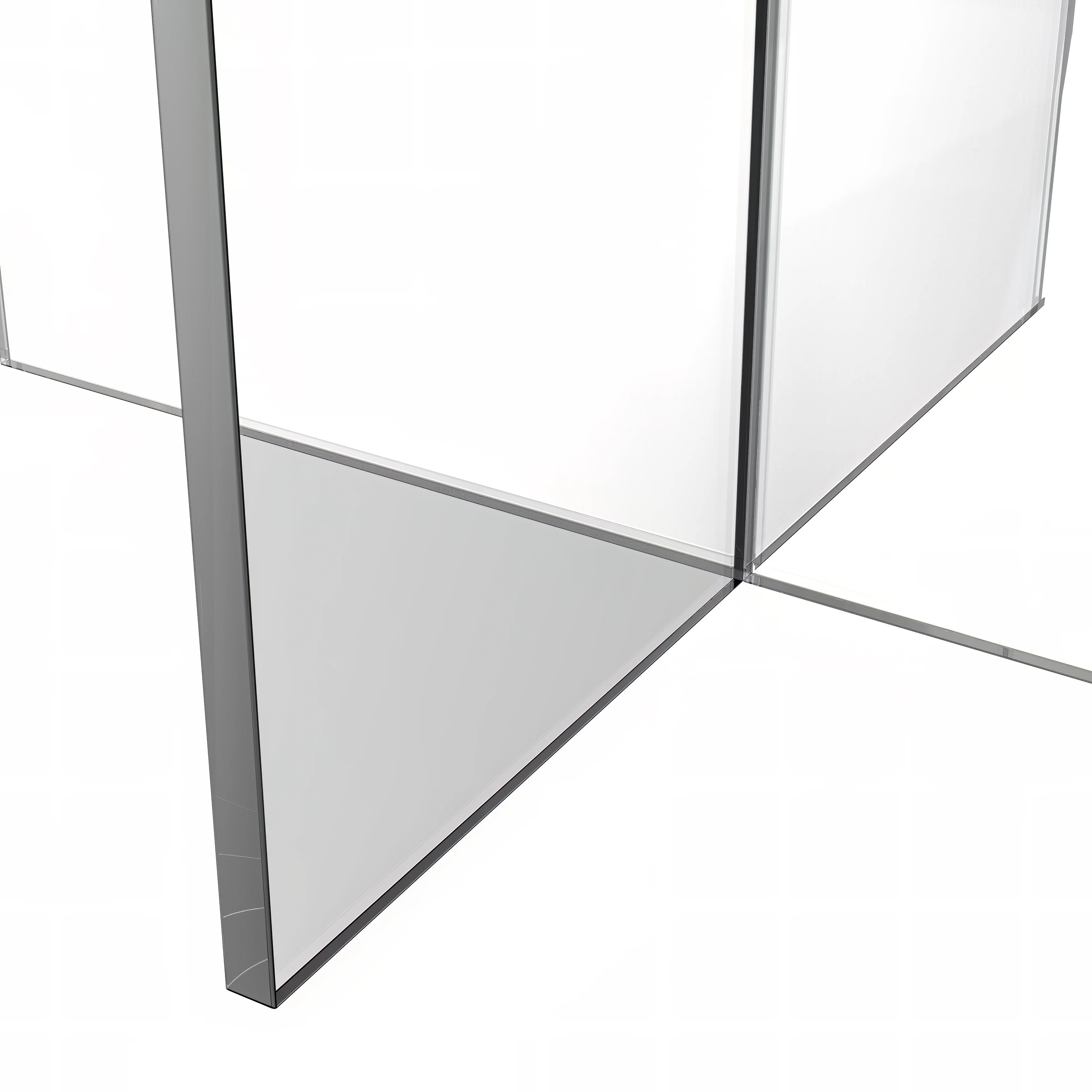 Valore Collection 20" Acrylic Side Table With Black Top