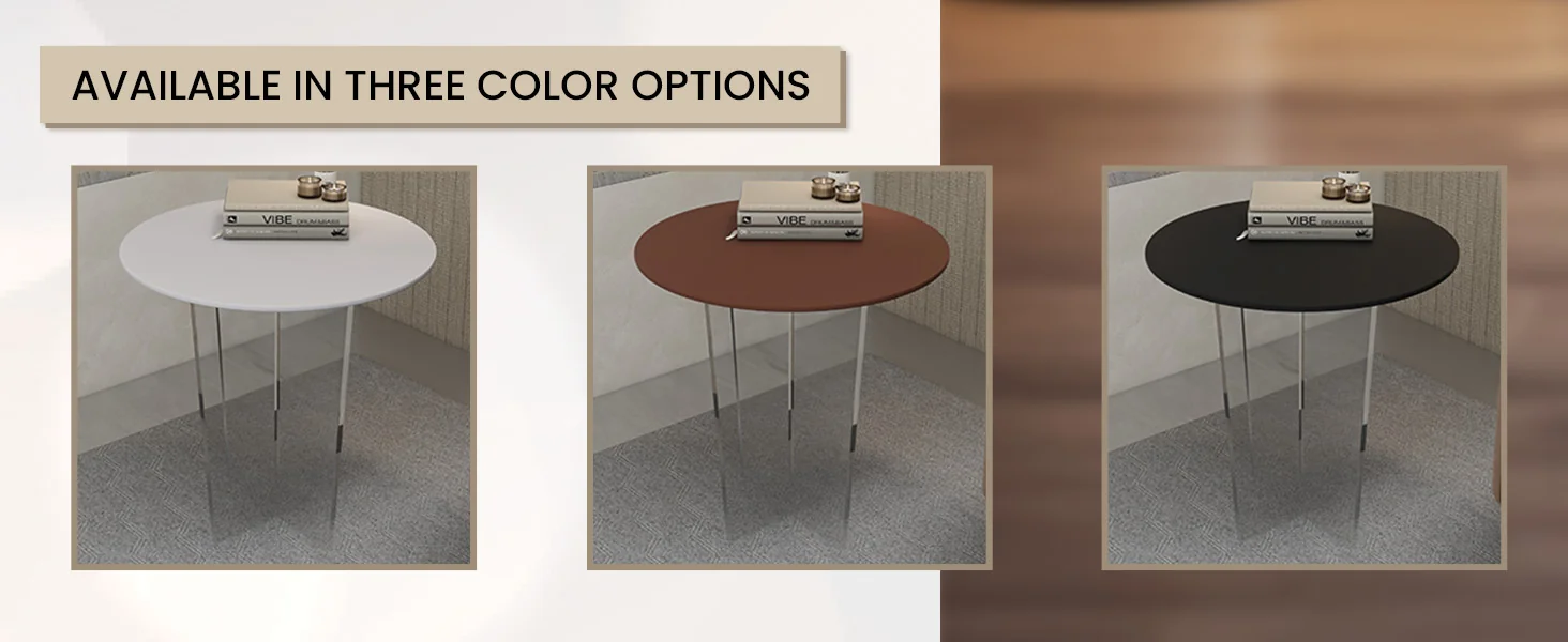 Valore Collection Acrylic Coffee Table With Black Top