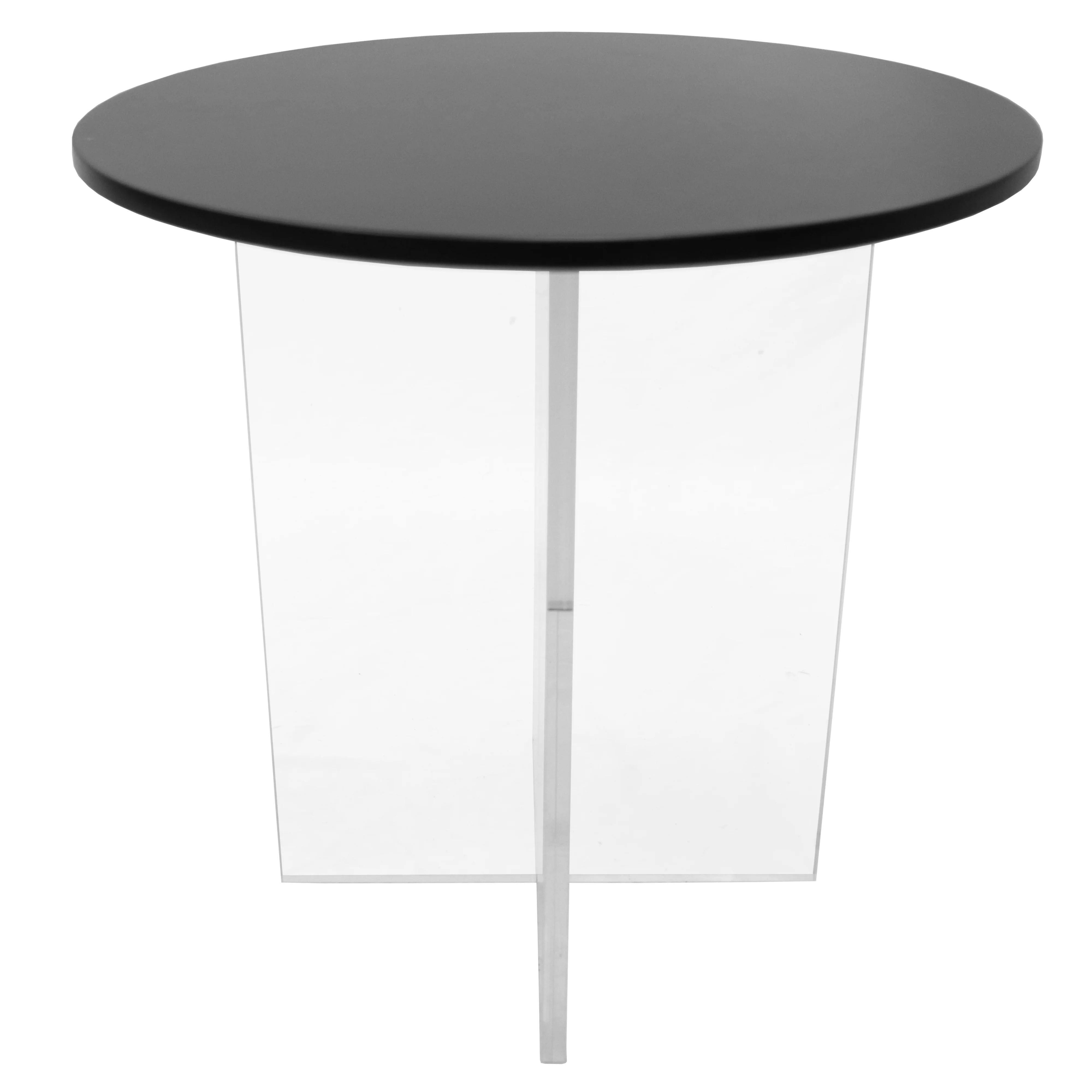 Valore Collection Acrylic Coffee Table With Black Top