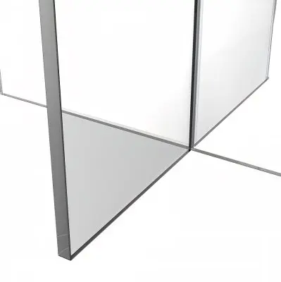 Valore Collection 20" Acrylic Side Table With Walnut Top