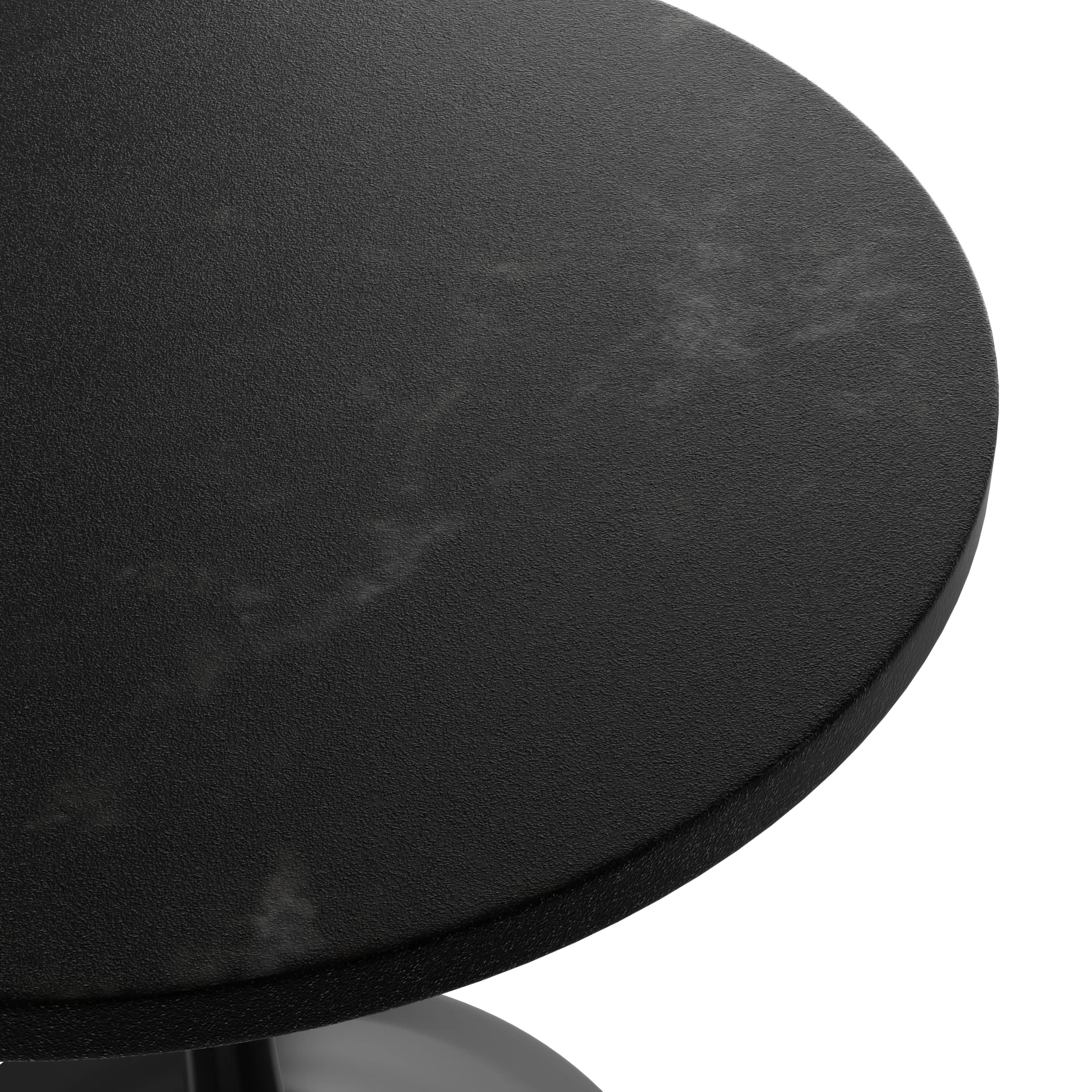 Verve Collection 27 Round Dining Table, Black Base with Black MDF Top