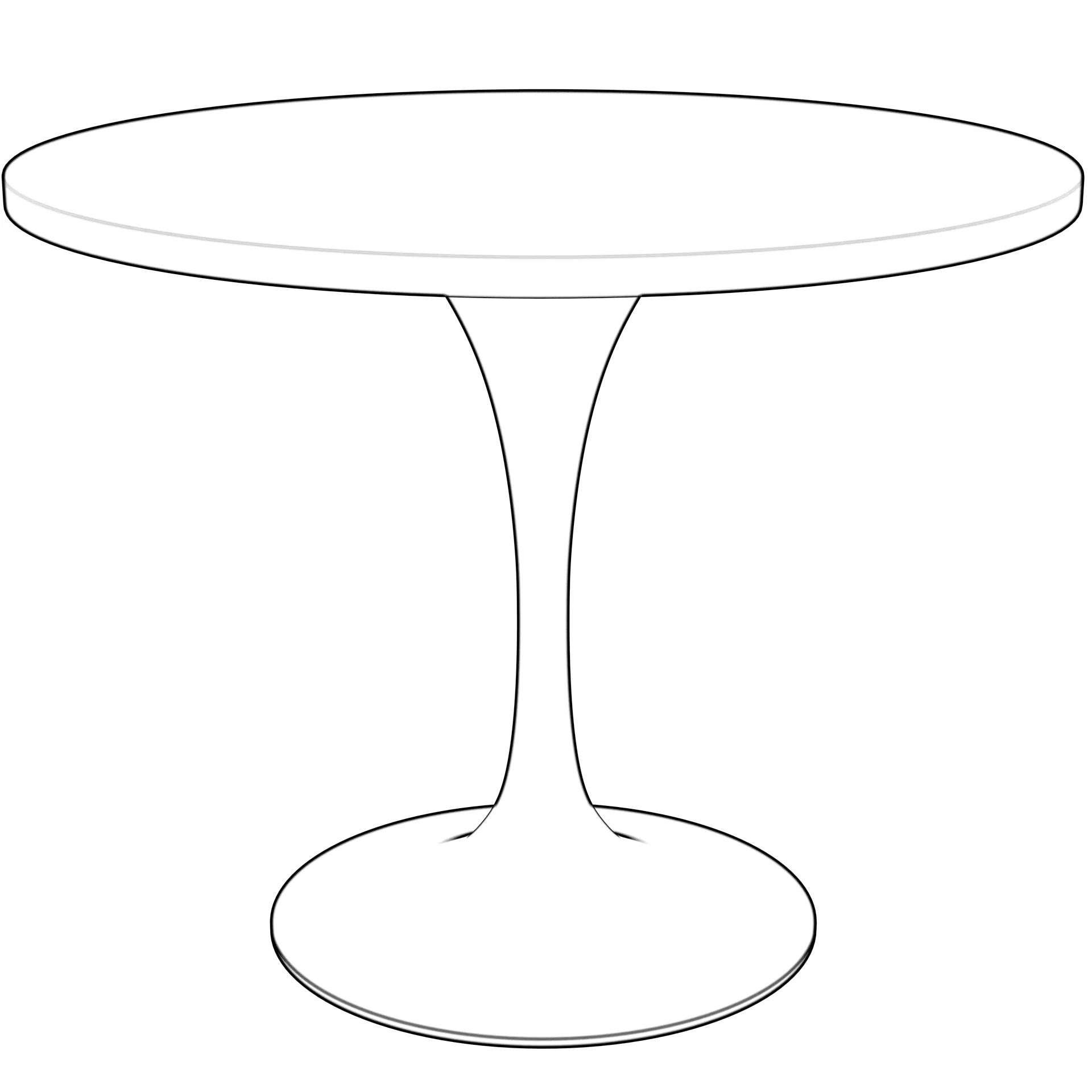 Verve Collection 36 Round Dining Table, Black Base with Cognac Brown MDF Top