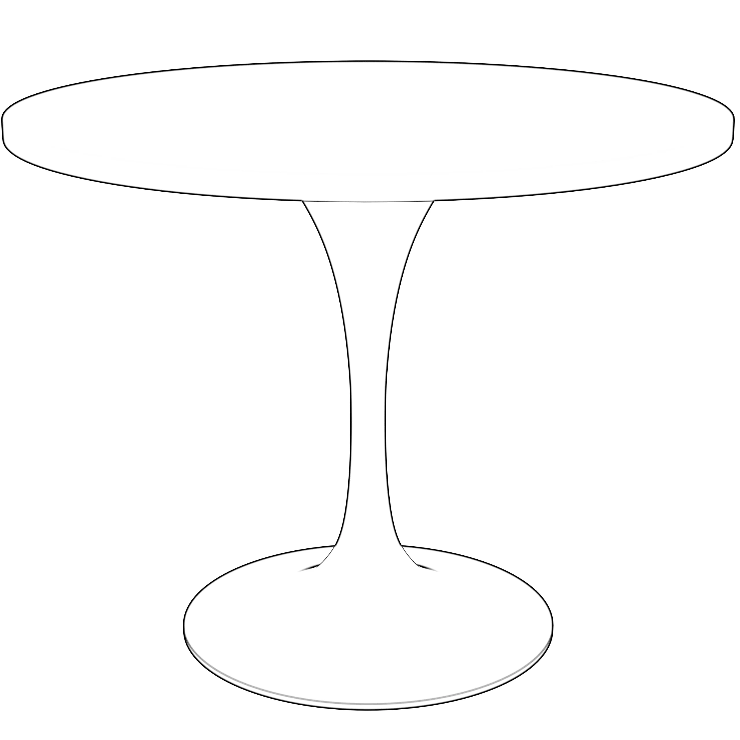 Verve Collection 36 Round Dining Table, Black Base with Light Natural Wood MDF Top