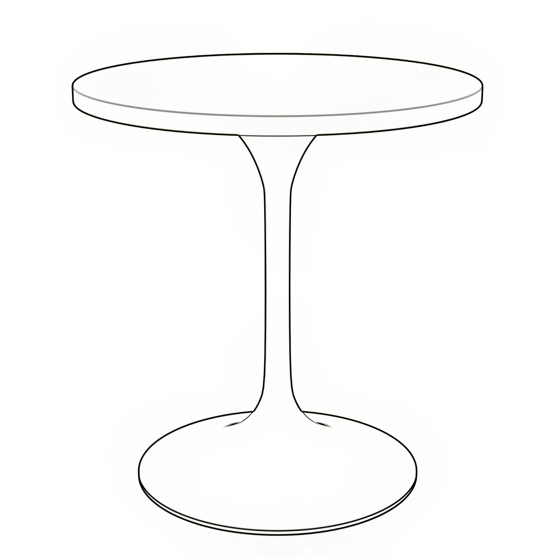 Verve Collection 27" Round Dining Table, Brushed Chrome Base with Cognac Brown MDF Top