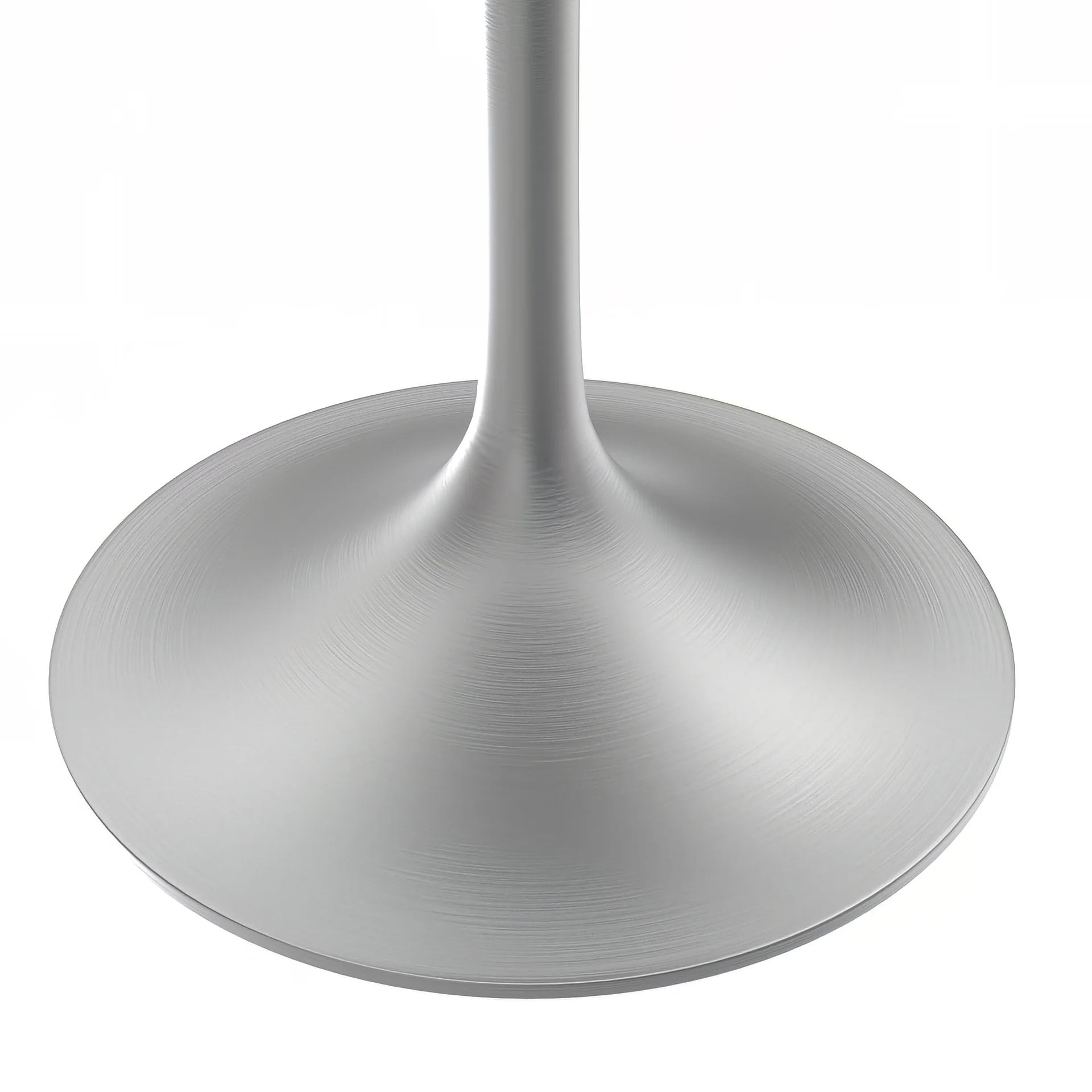 Verve Collection 36 Round Dining Table, Brushed Gold Base with Laminated White Marbleized Top