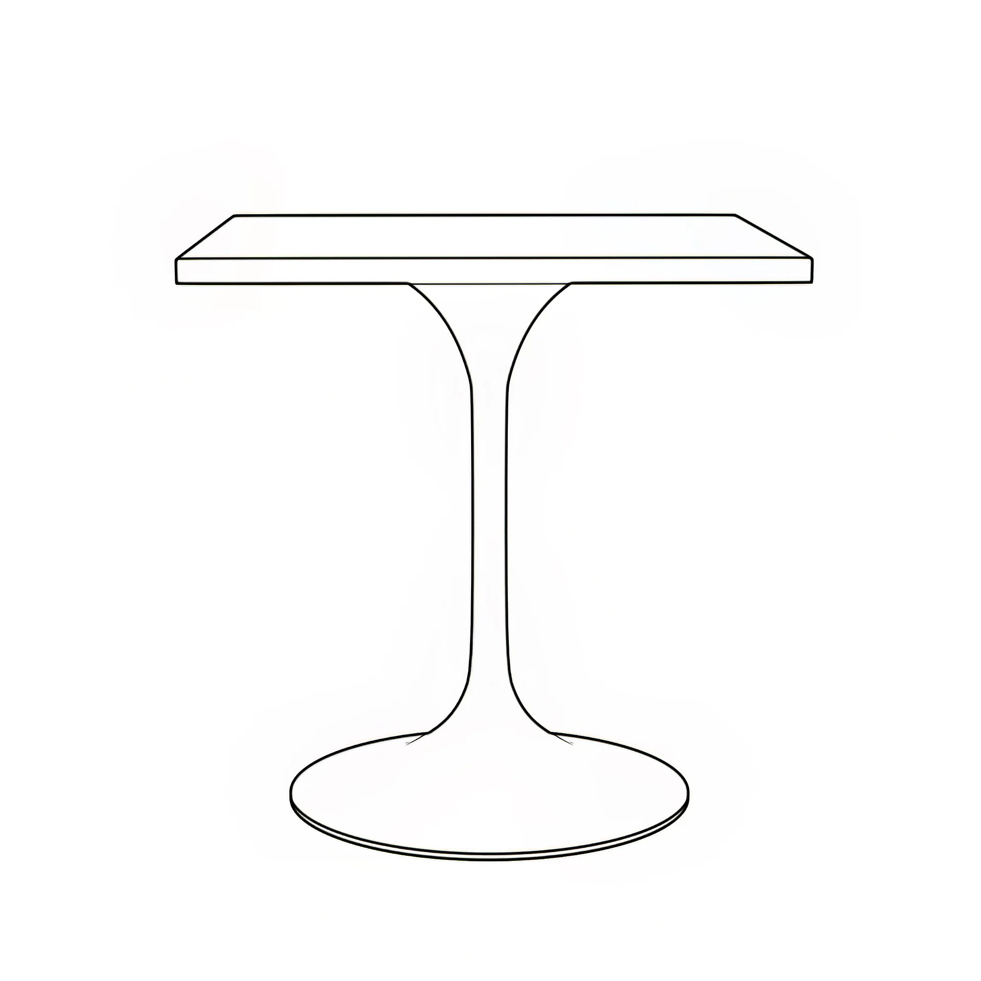 Verve Collection 27 Square Dining Table, Brushed Base with Laminated White Marbleized Top