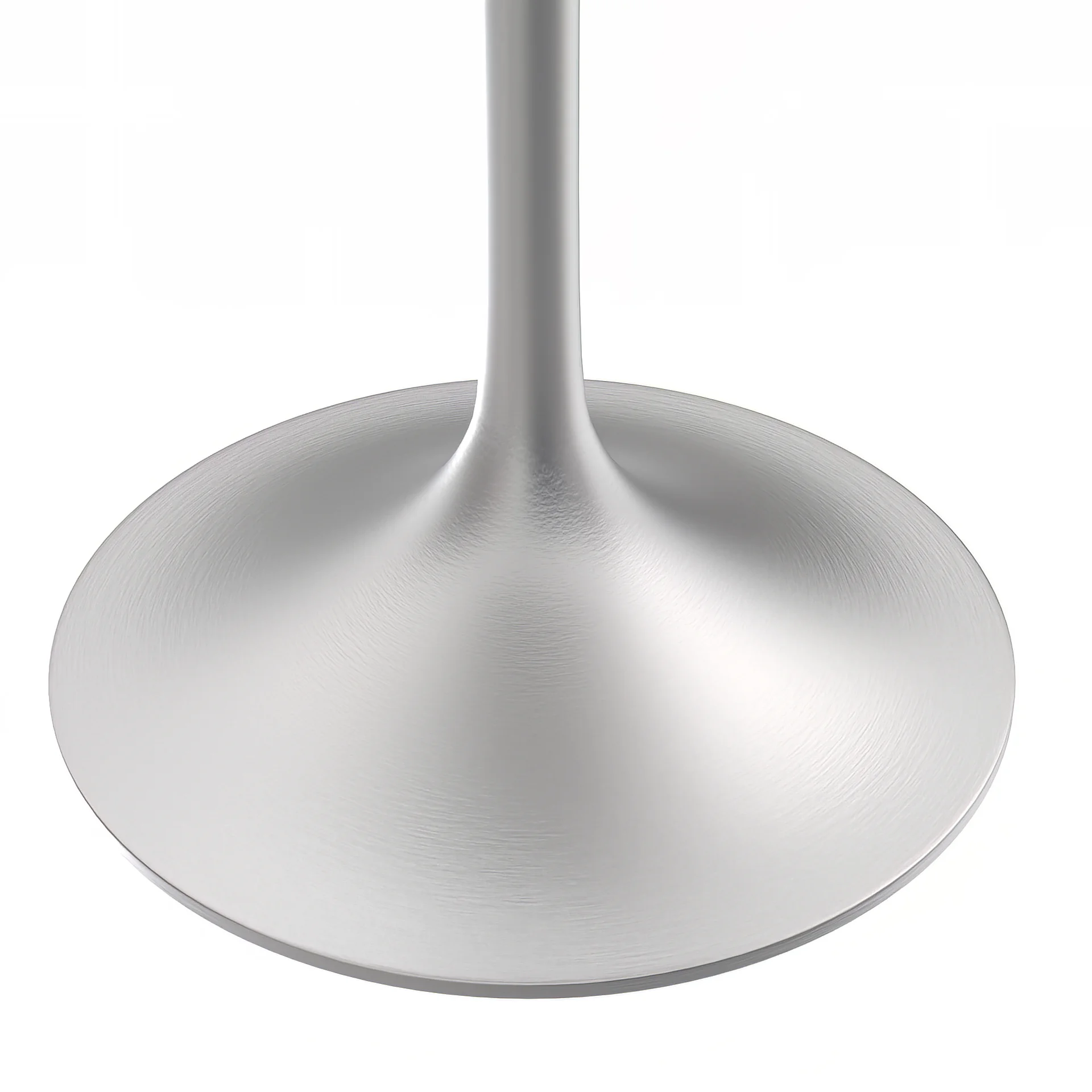 Verve Collection 27 Square Dining Table, Brushed Base with Laminated White Marbleized Top