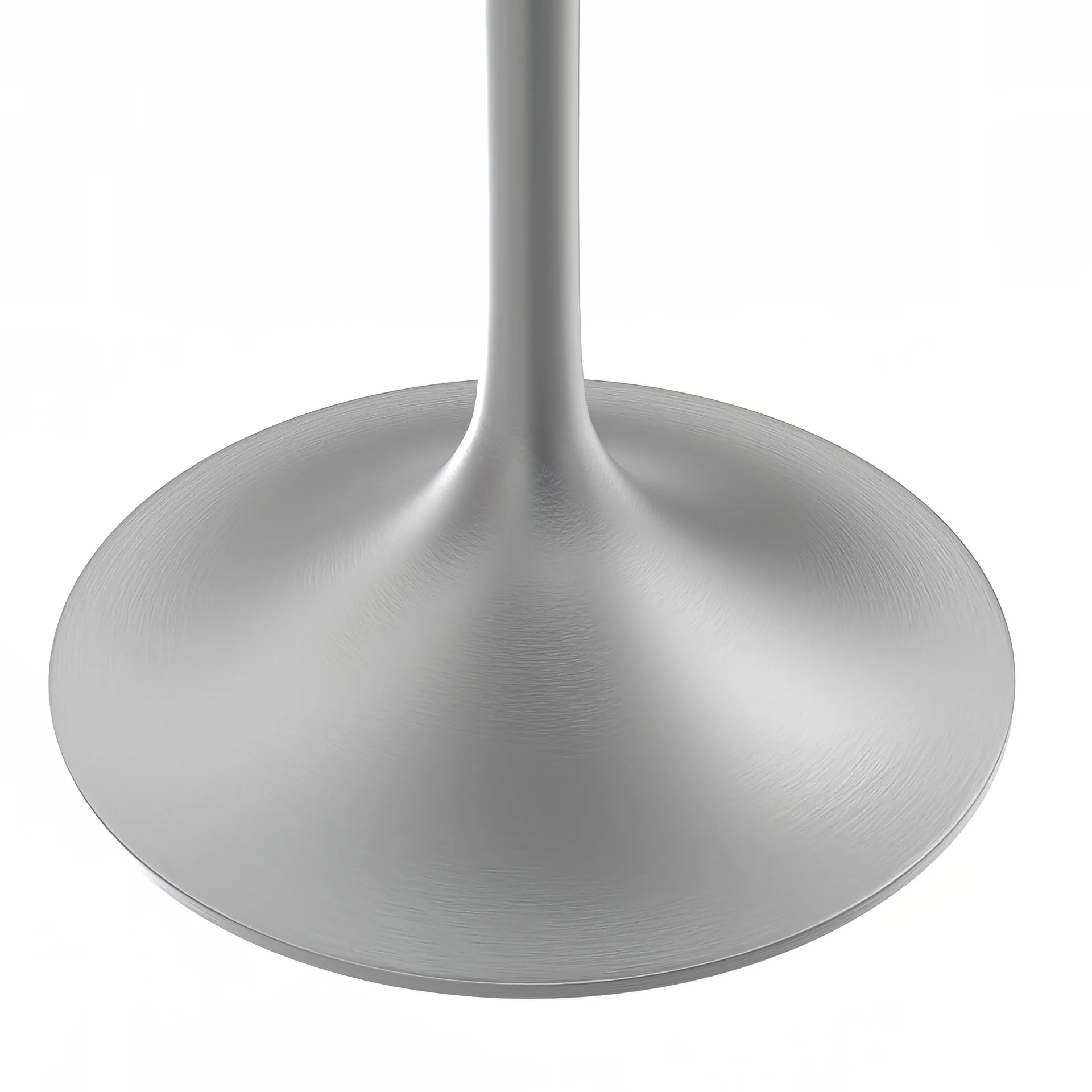 Verve Collection 36 Square Dining Table, Brushed Base with Laminated White Marbleized Top