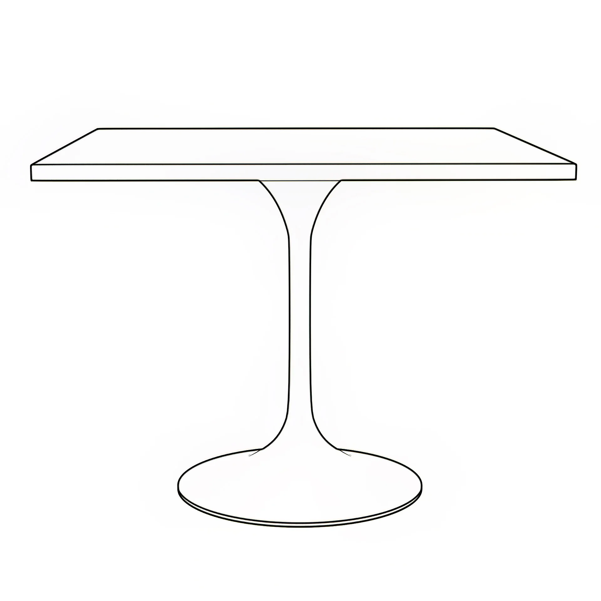 Verve Collection 36 Square Dining Table, Brushed Base with Laminated White Marbleized Top