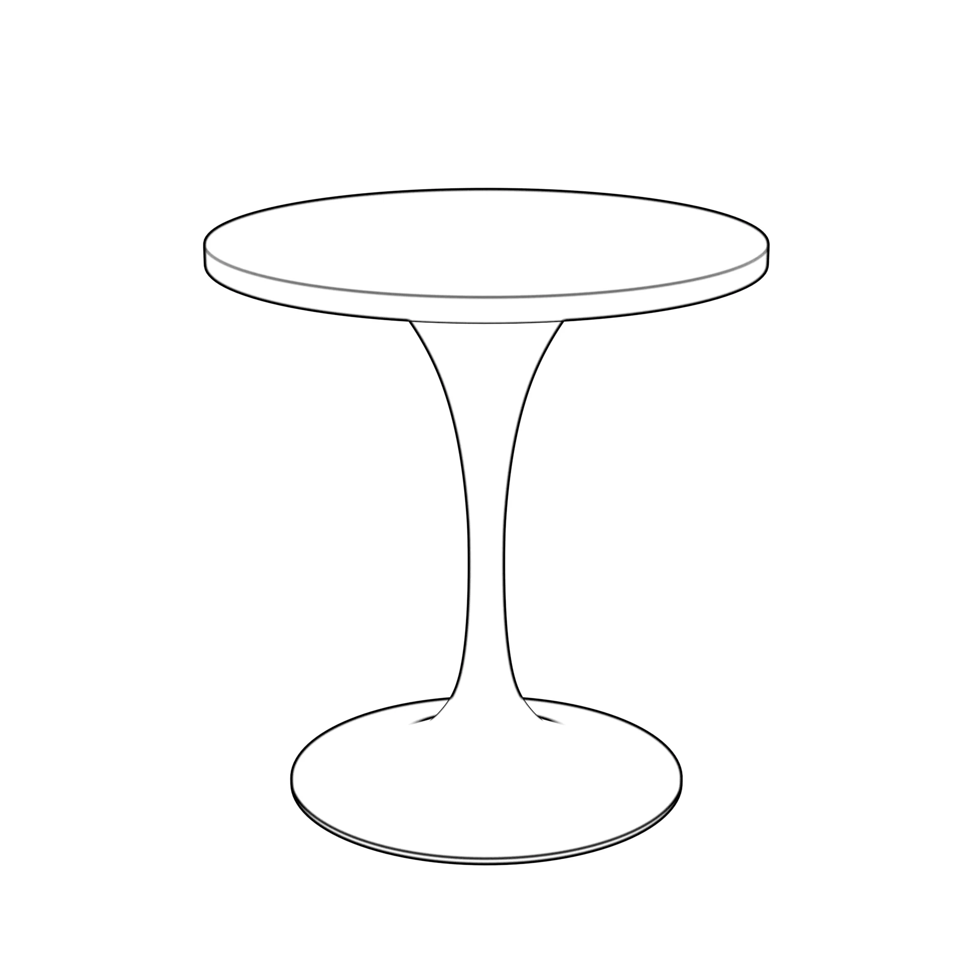 Verve Collection 27 Round Dining Table, White Base with Sintered Stone Grey Top