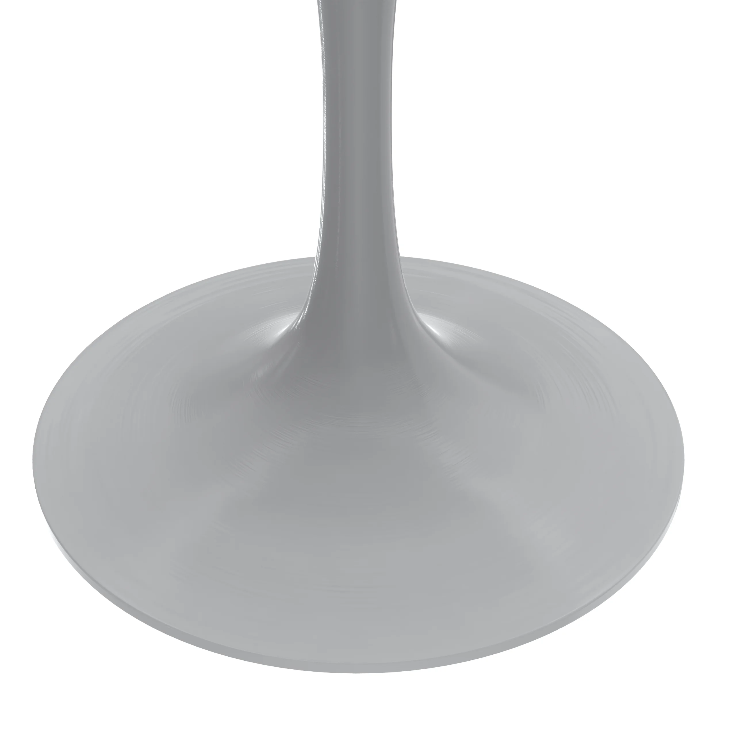 Verve Collection 36 Round Dining Table, White Base with Light Natural Wood MDF Top