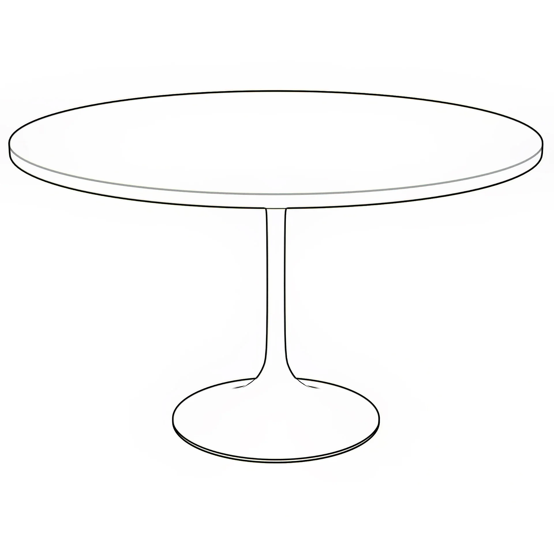Verve Collection 48" Round Dining Table, Brushed Chrome Base with Cognac Brown MDF Top