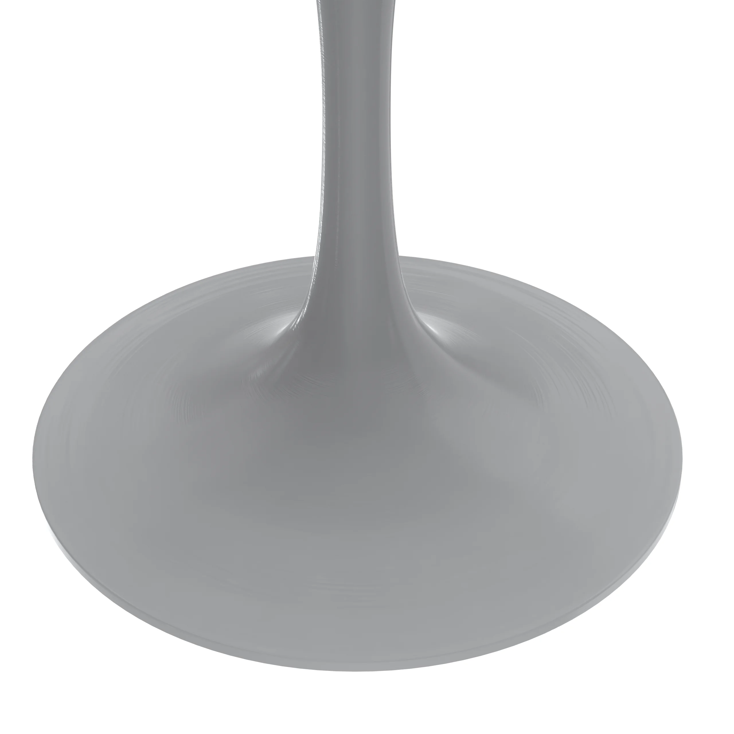 Verve Collection 48 Round Dining Table, White Base with Light Natural Wood MDF Top