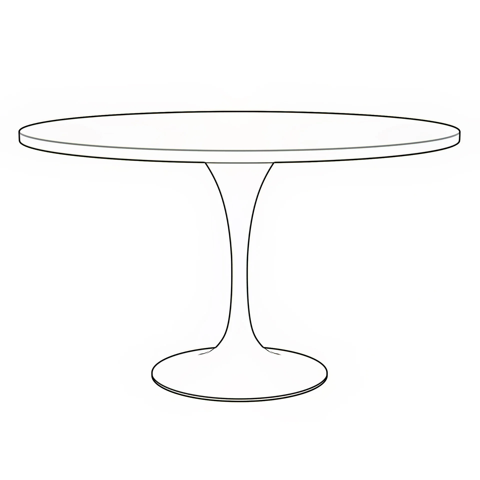 Verve Collection 48 Round Dining Table, White Base with Laminated White Marbleized Top