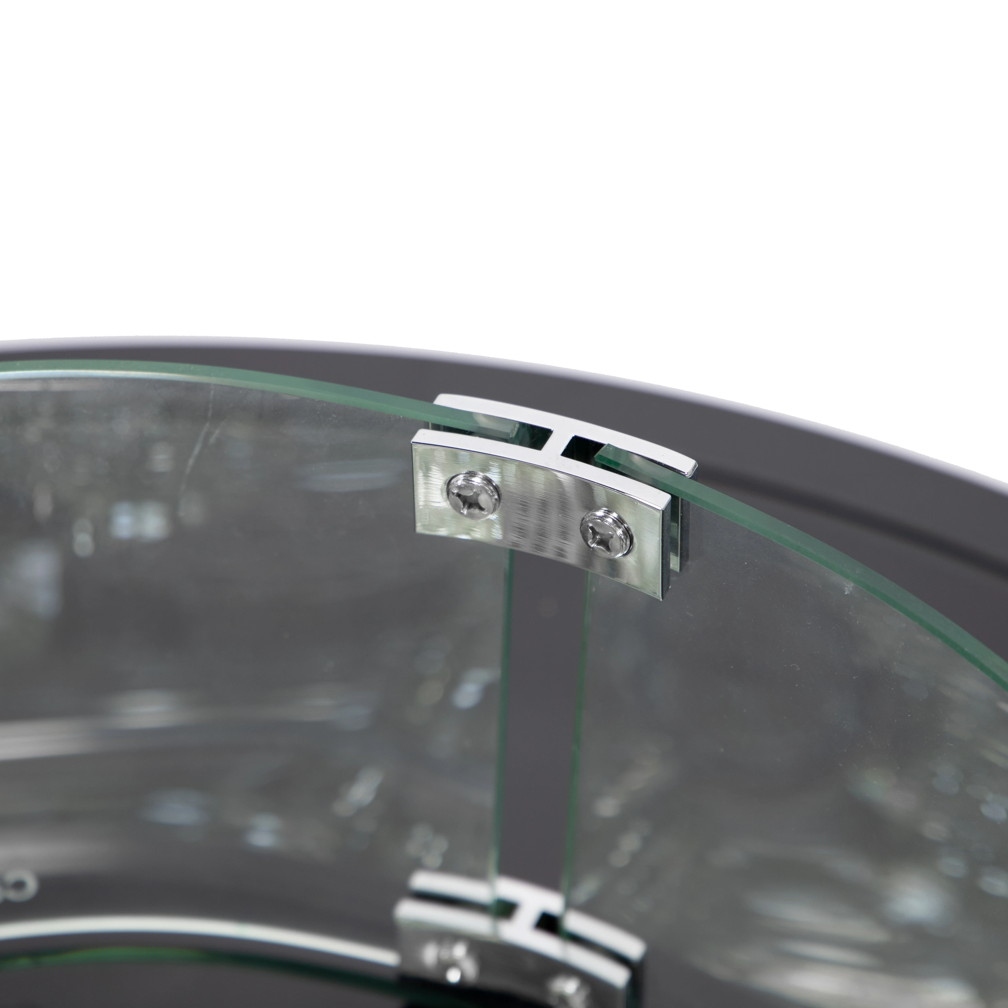 Walbrooke Patio Round Fire Pit and Tank Holder in Black