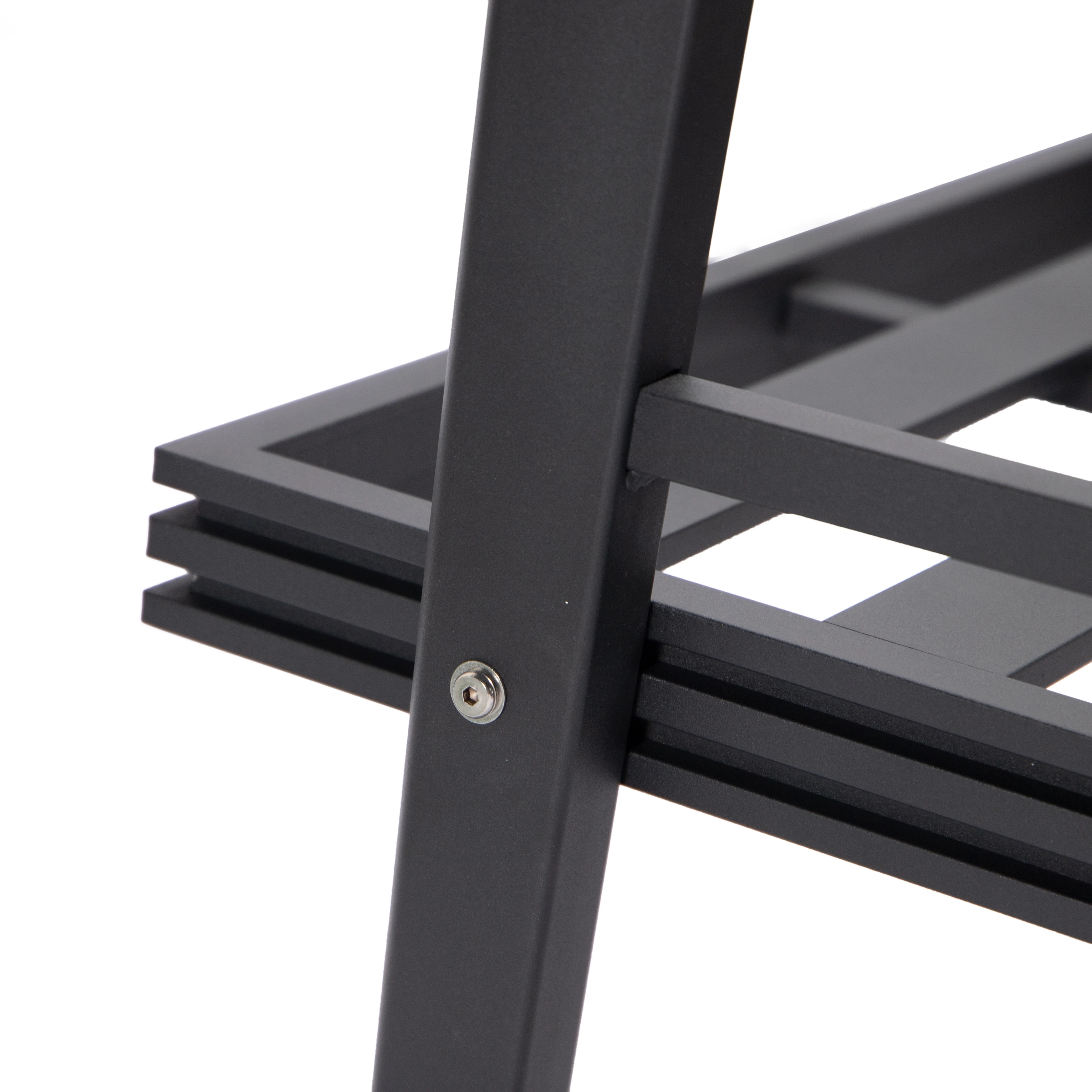 Walbrooke Modern Outdoor Patio Loveseat with Black Aluminum Frame and Removable Cushions For Patio and Backyard Garden