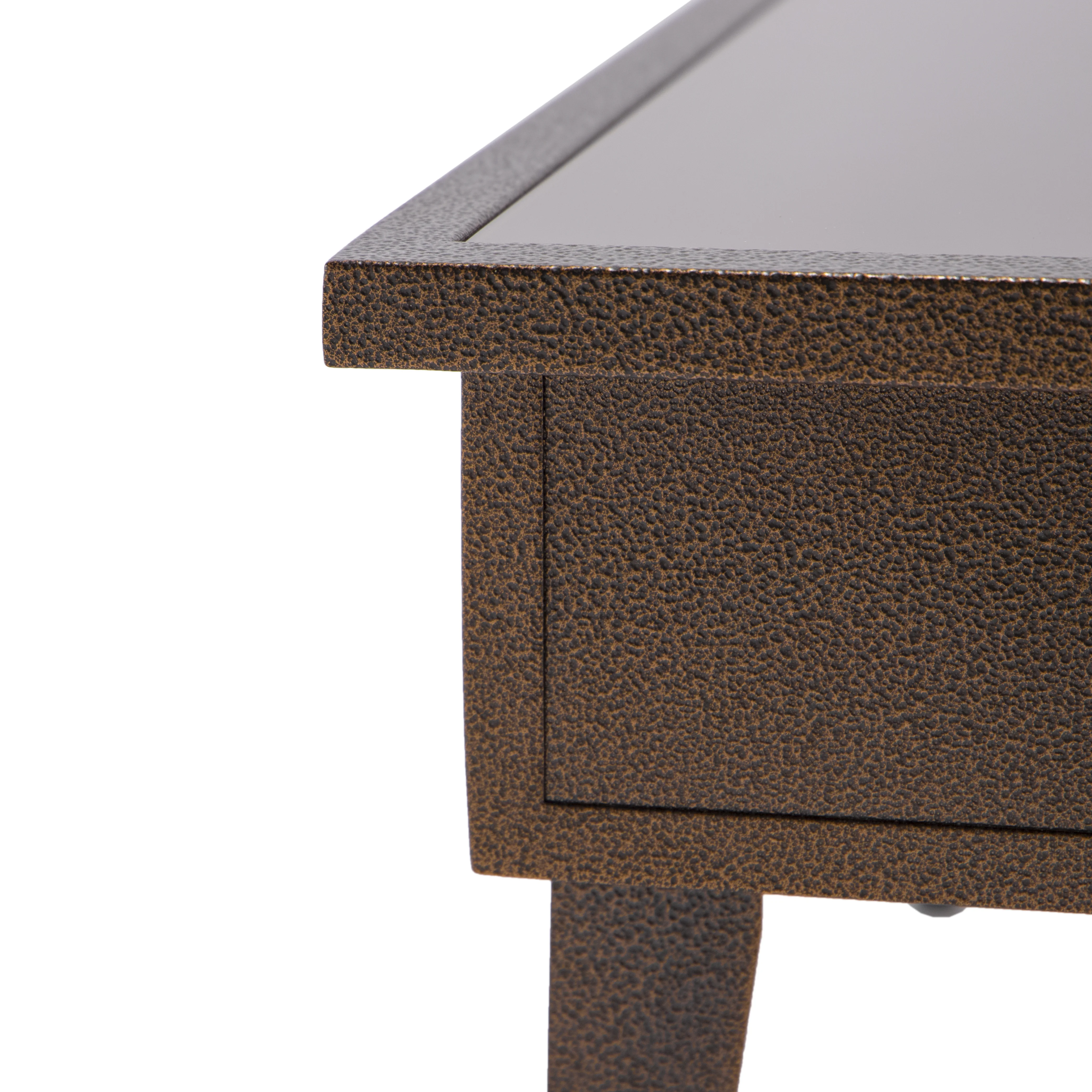 Walbrooke Outdoor Patio Aluminum Square Fire Pit Side Table with Lid and Fire Glass for Patio and Backyard Garden