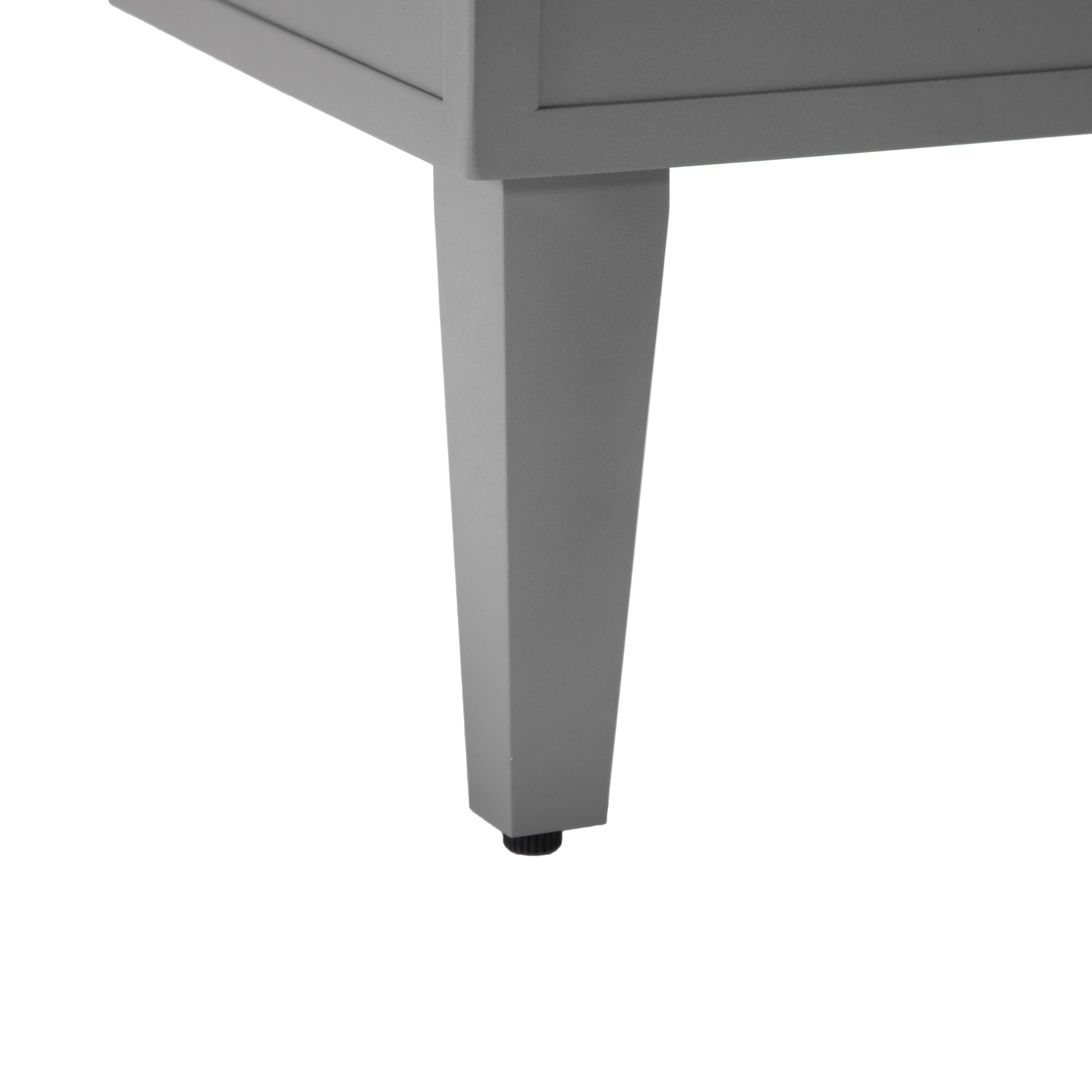 Walbrooke Outdoor Patio Aluminum Square Fire Pit Side Table with Lid and Fire Glass for Patio and Backyard Garden