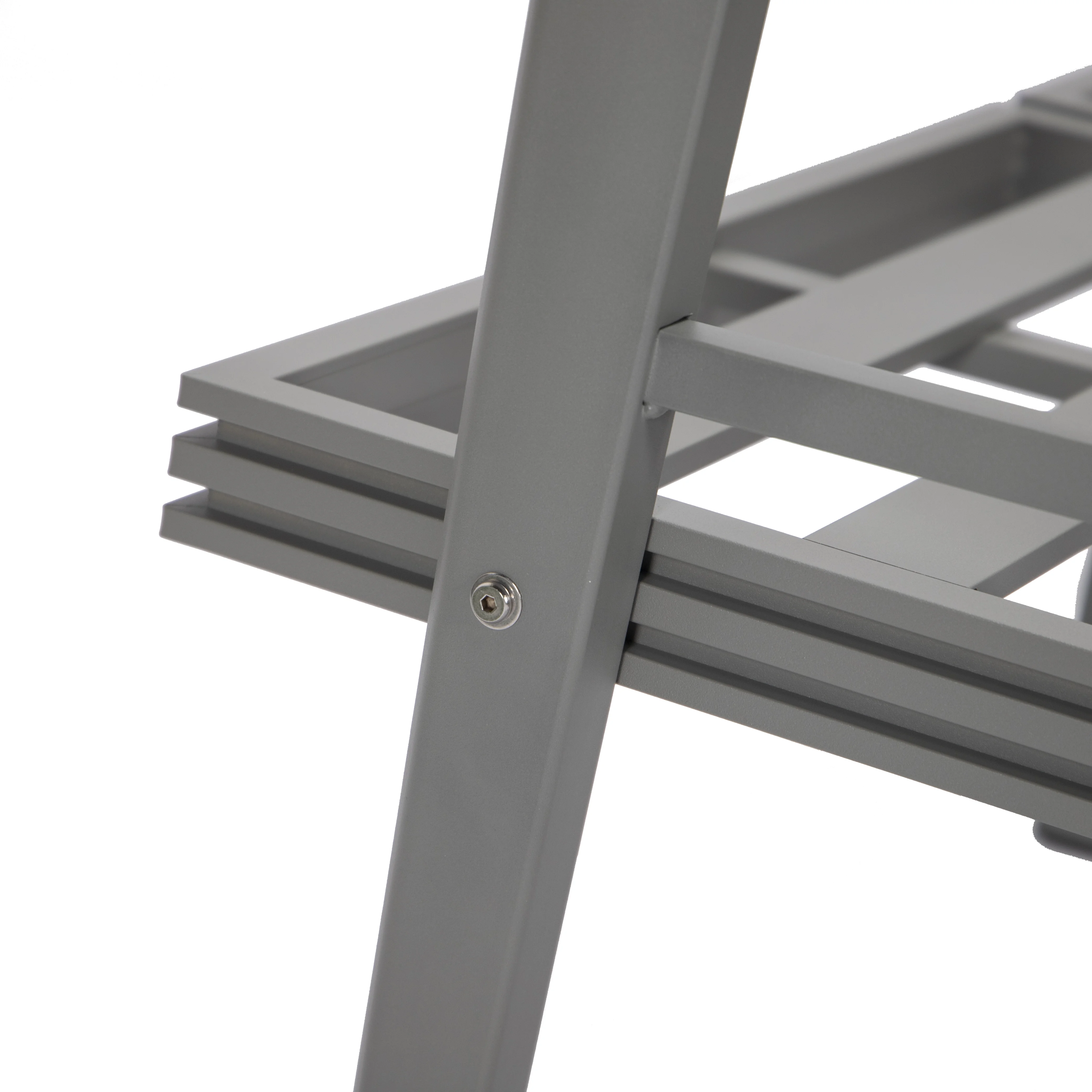 Walbrooke Modern Outdoor Patio Loveseat with Gray Aluminum Frame and Removable Cushions For Patio and Backyard Garden