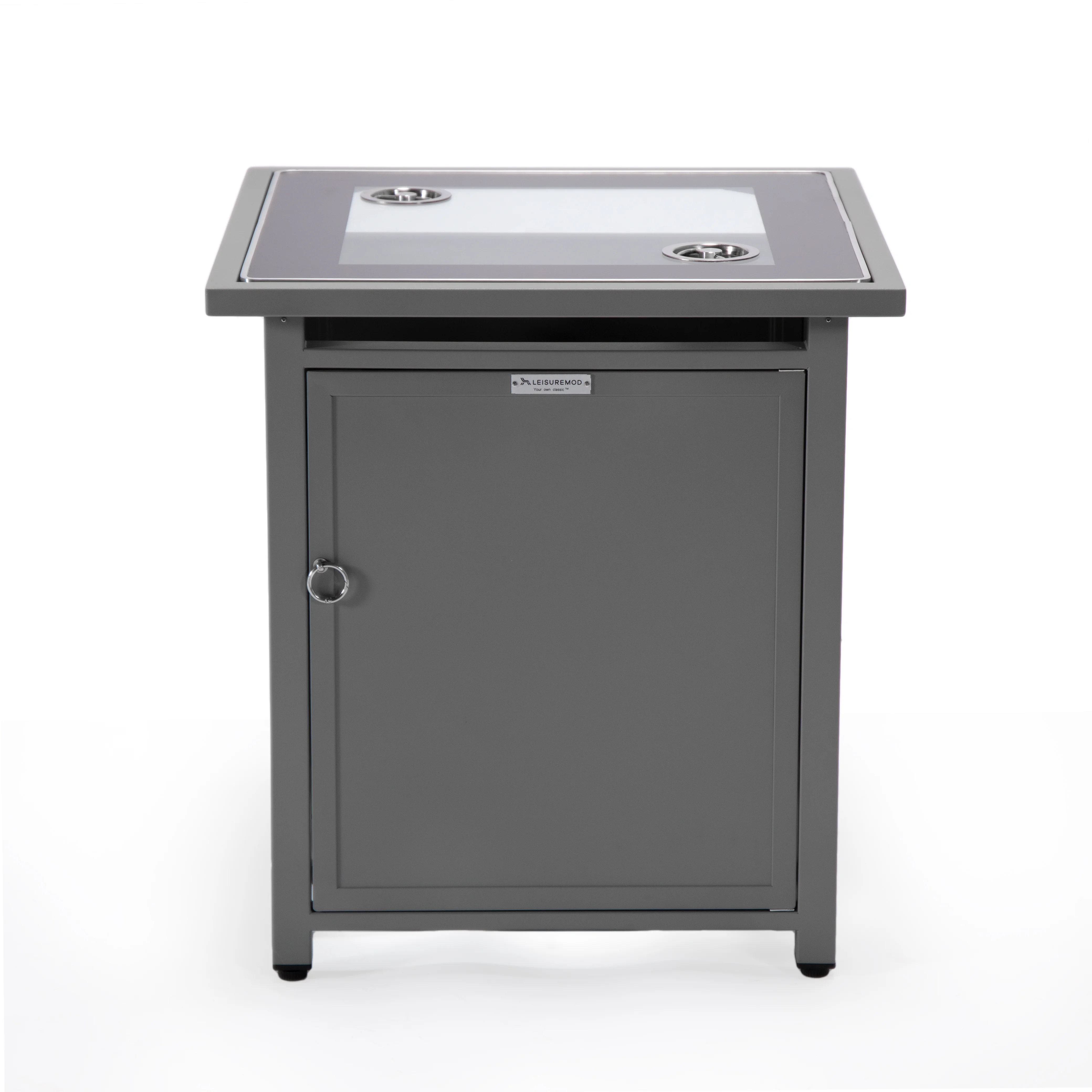 Walbrooke Grey Patio Square Tank Holder in Grey