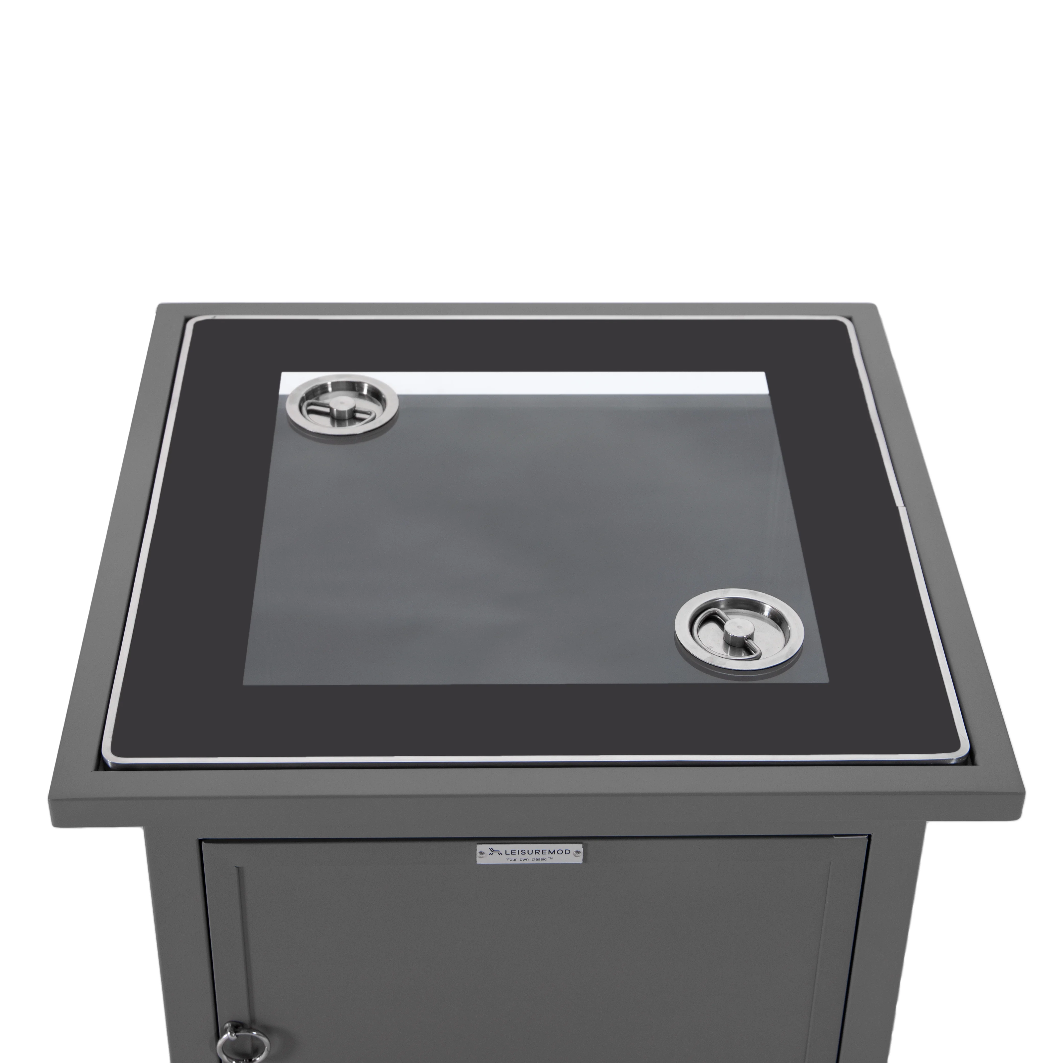 Walbrooke Grey Patio Square Tank Holder in Grey