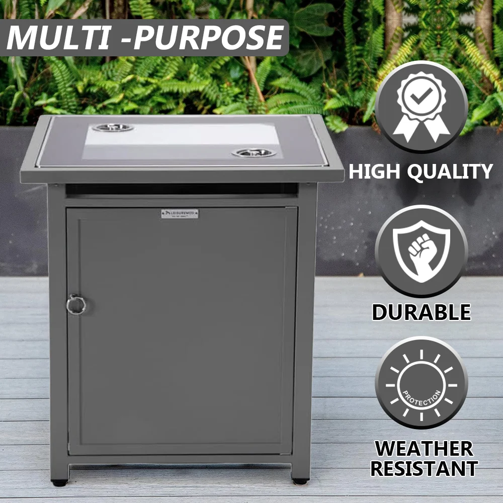 Walbrooke Grey Patio Square Tank Holder in Grey