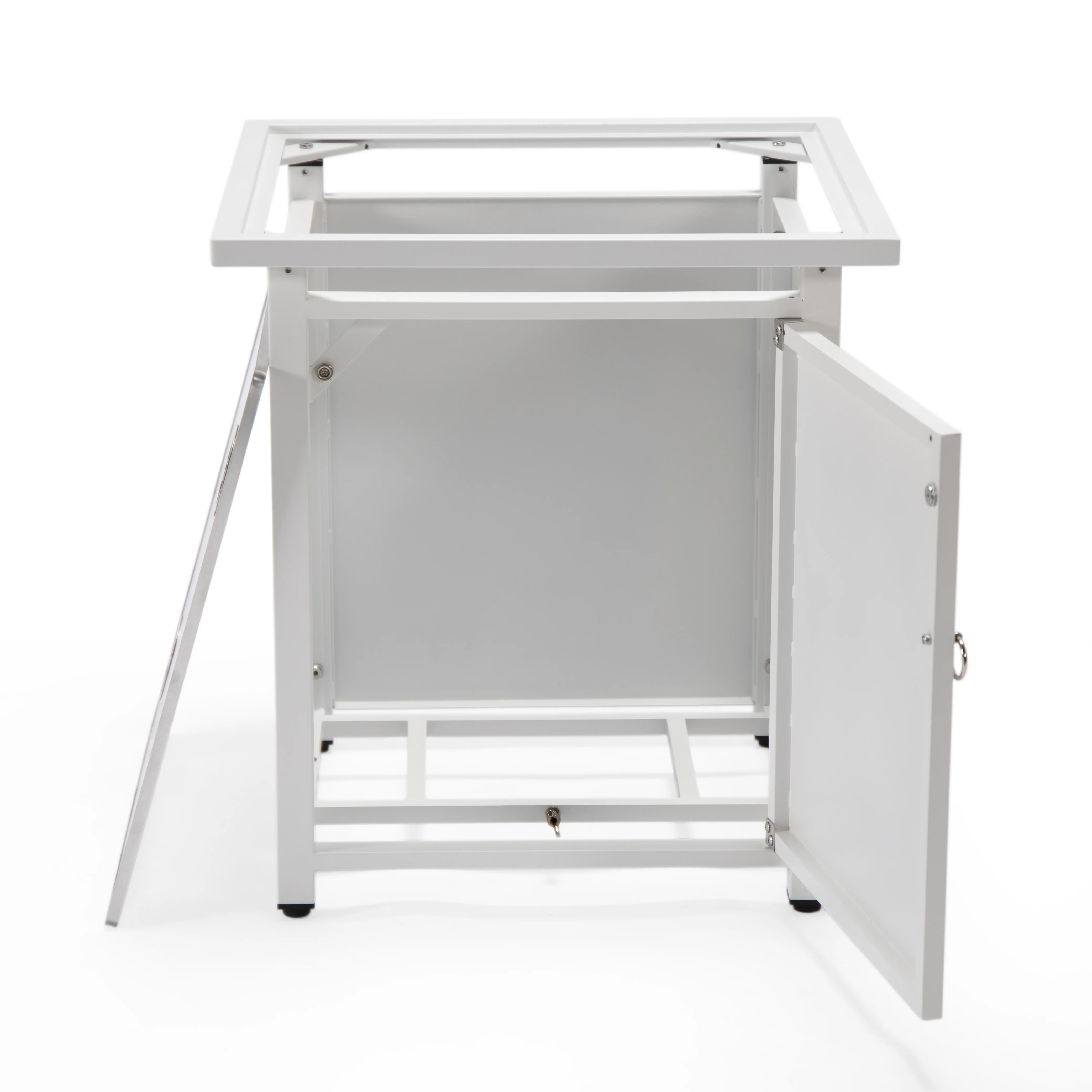 Walbrooke White Patio Square Tank Holder in White