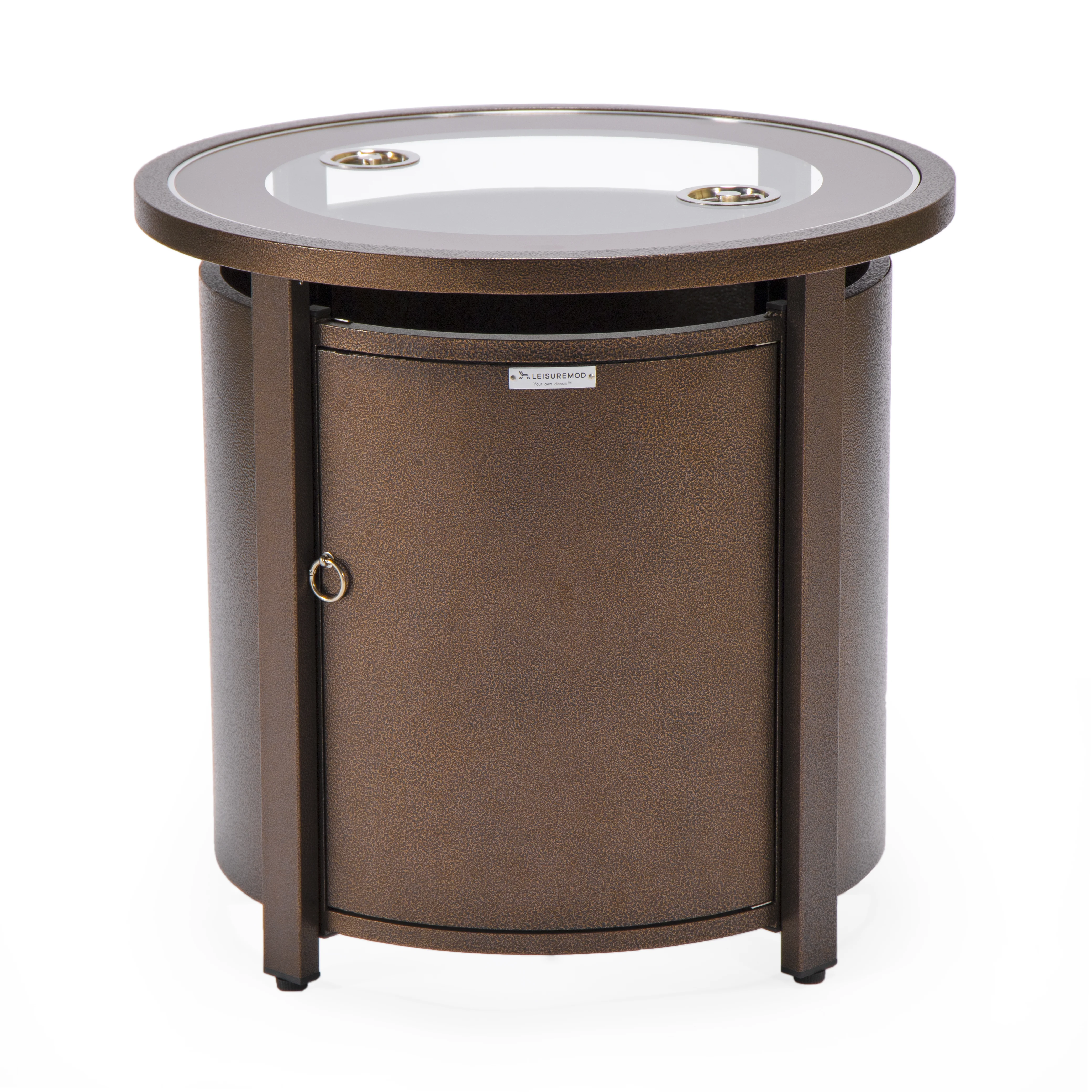 Walbrooke Brown Patio Round Tank Holder in Brown