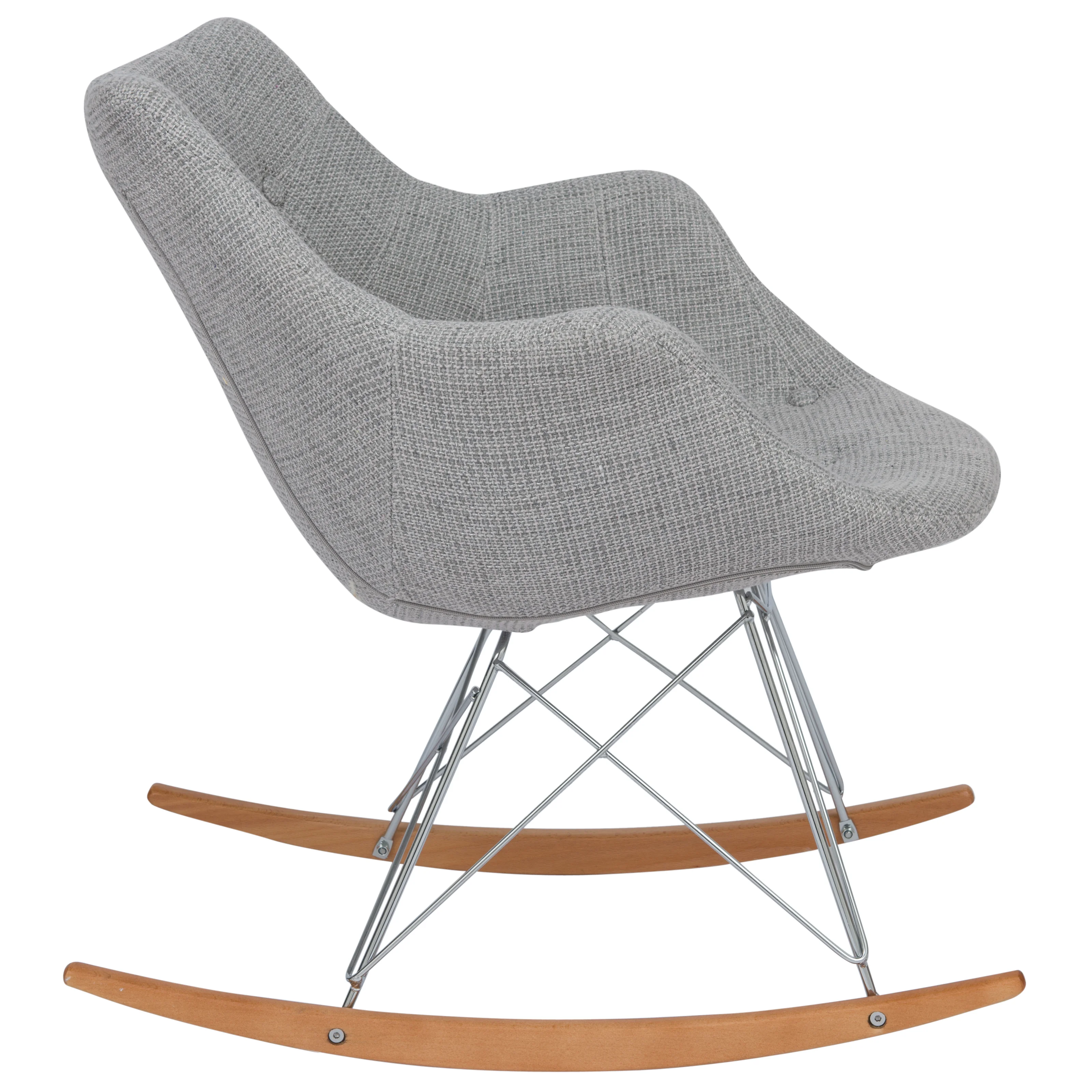 Willow Twill Fabric Eiffel Rocking Chair