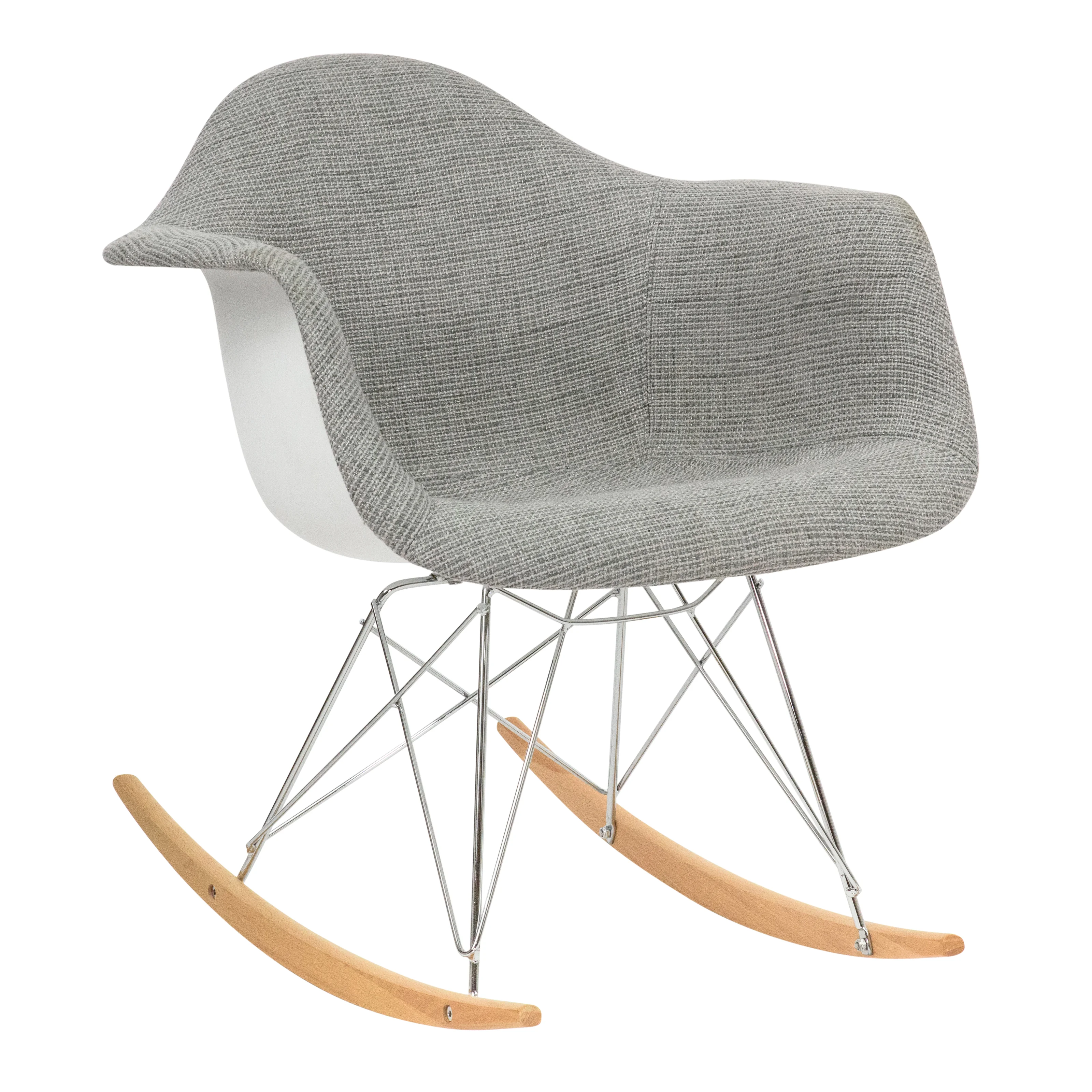 Wilson Twill Fabric Eiffel Rocking Chair