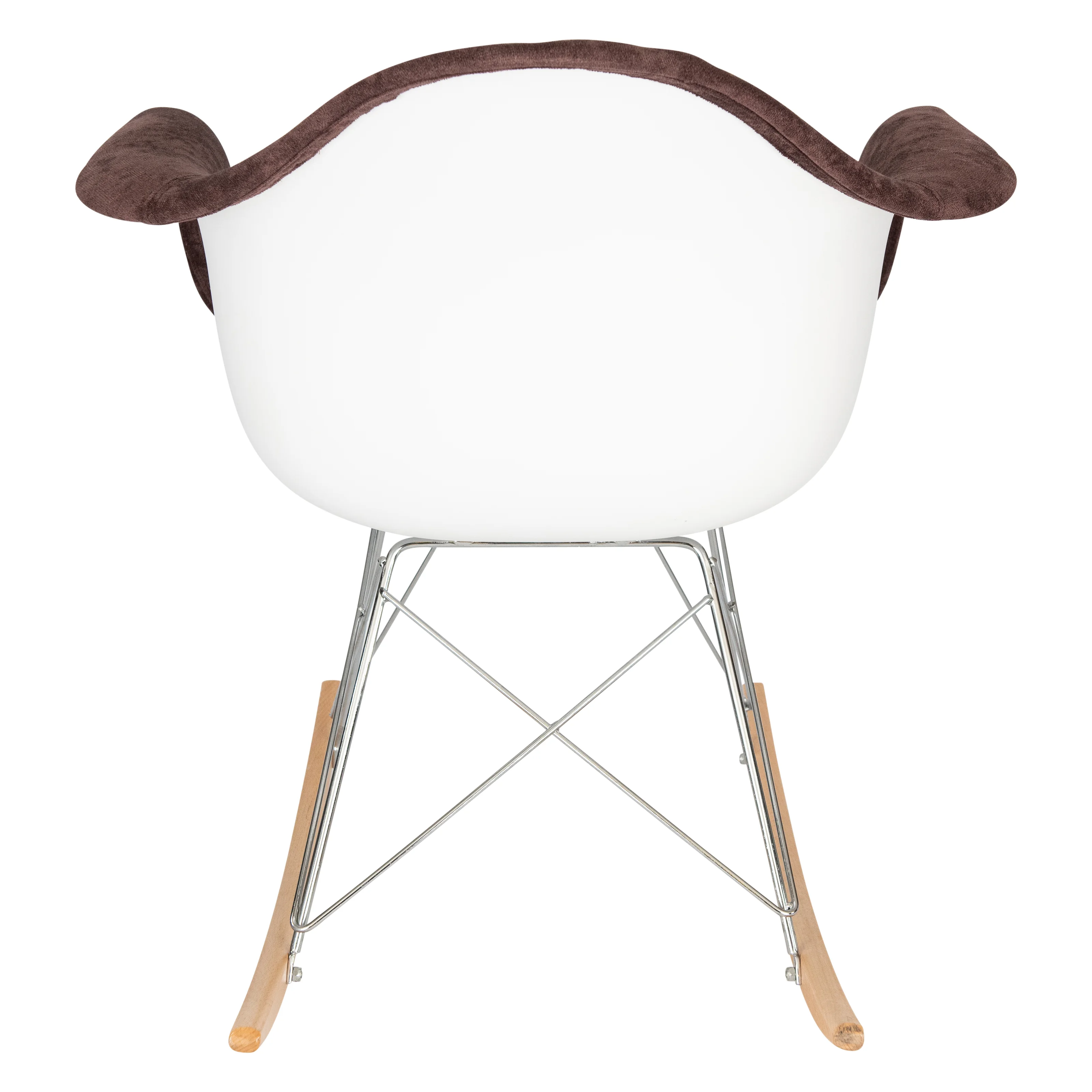 Wilson Velvet Eiffel Base Rocking Chair