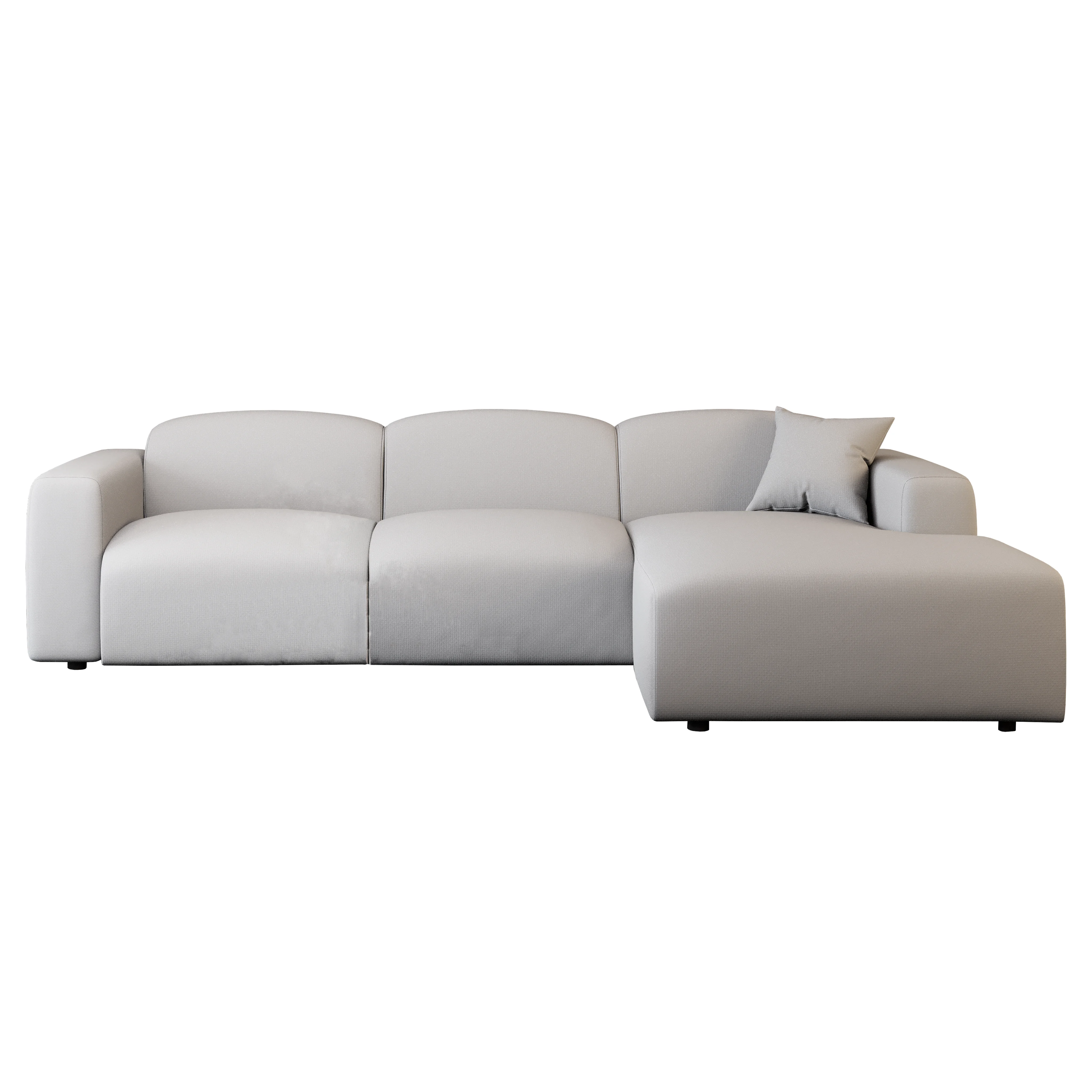 Whisper 4-Seater Conversation Set With a Chaise Lounge Chair in Beige