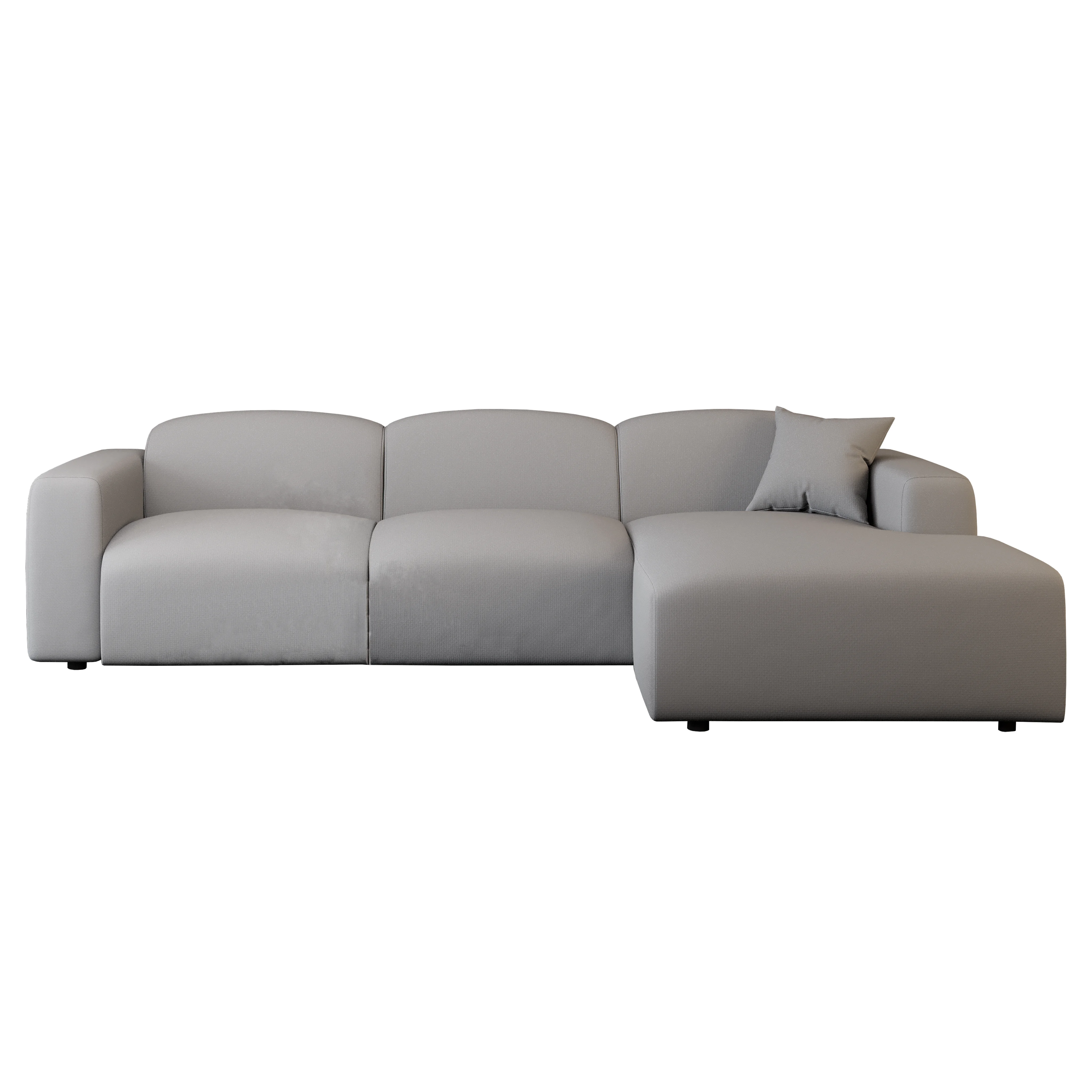 Whisper 4-Seater Conversation Set With a Chaise Lounge Chair in Taupe