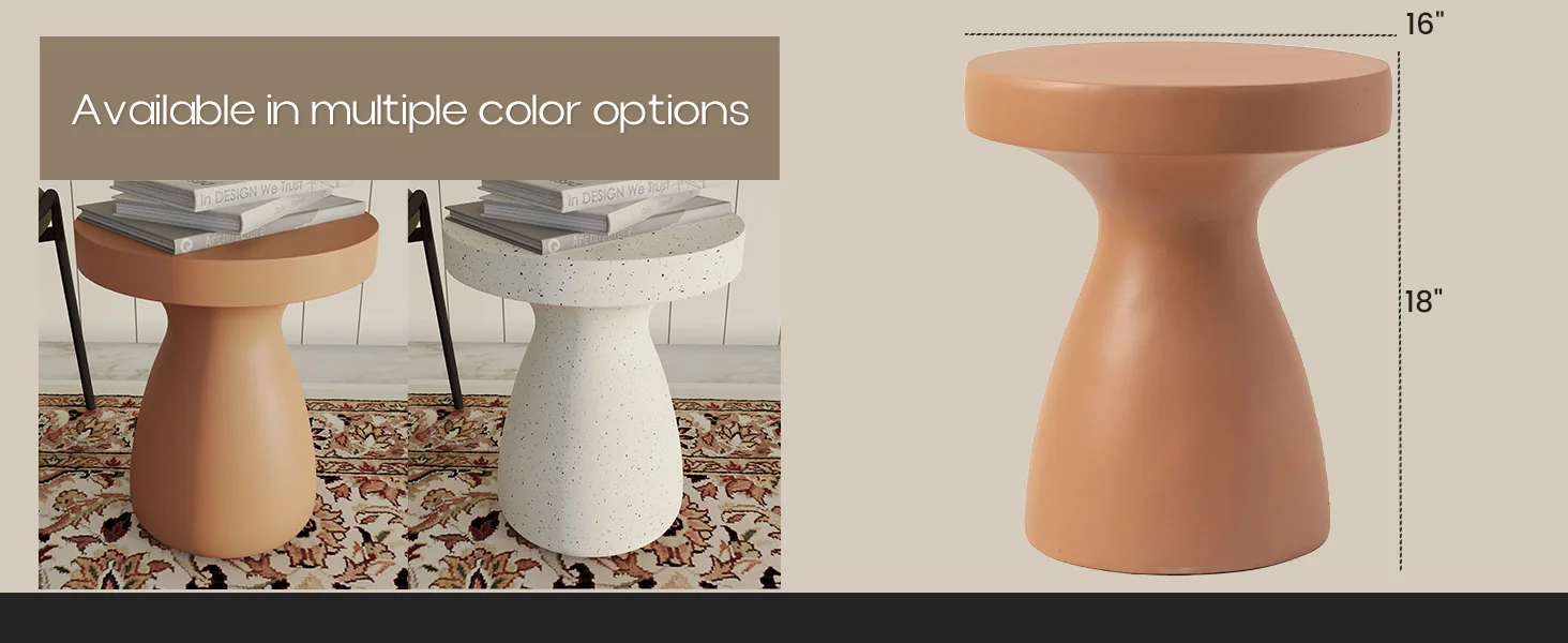 Modern Side End Table Wisp Series In Pink