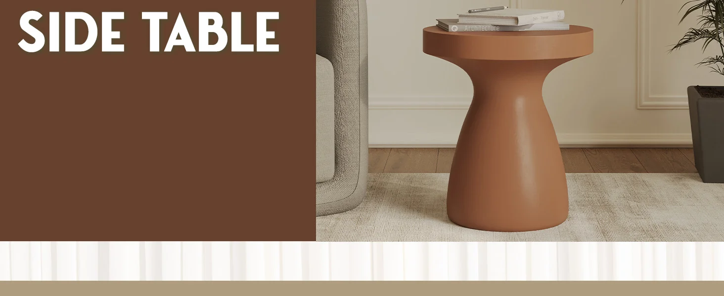 Modern Side End Table Wisp Series In Pink