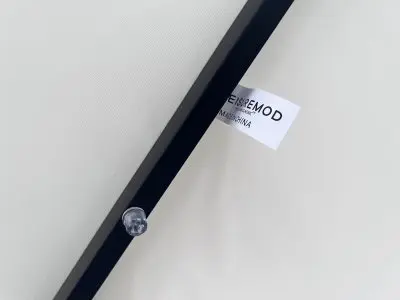 Willry Modern Outdoor 10 Ft Offset Cantilever Hanging Patio Umbrella With Solar Powered LED in Cream