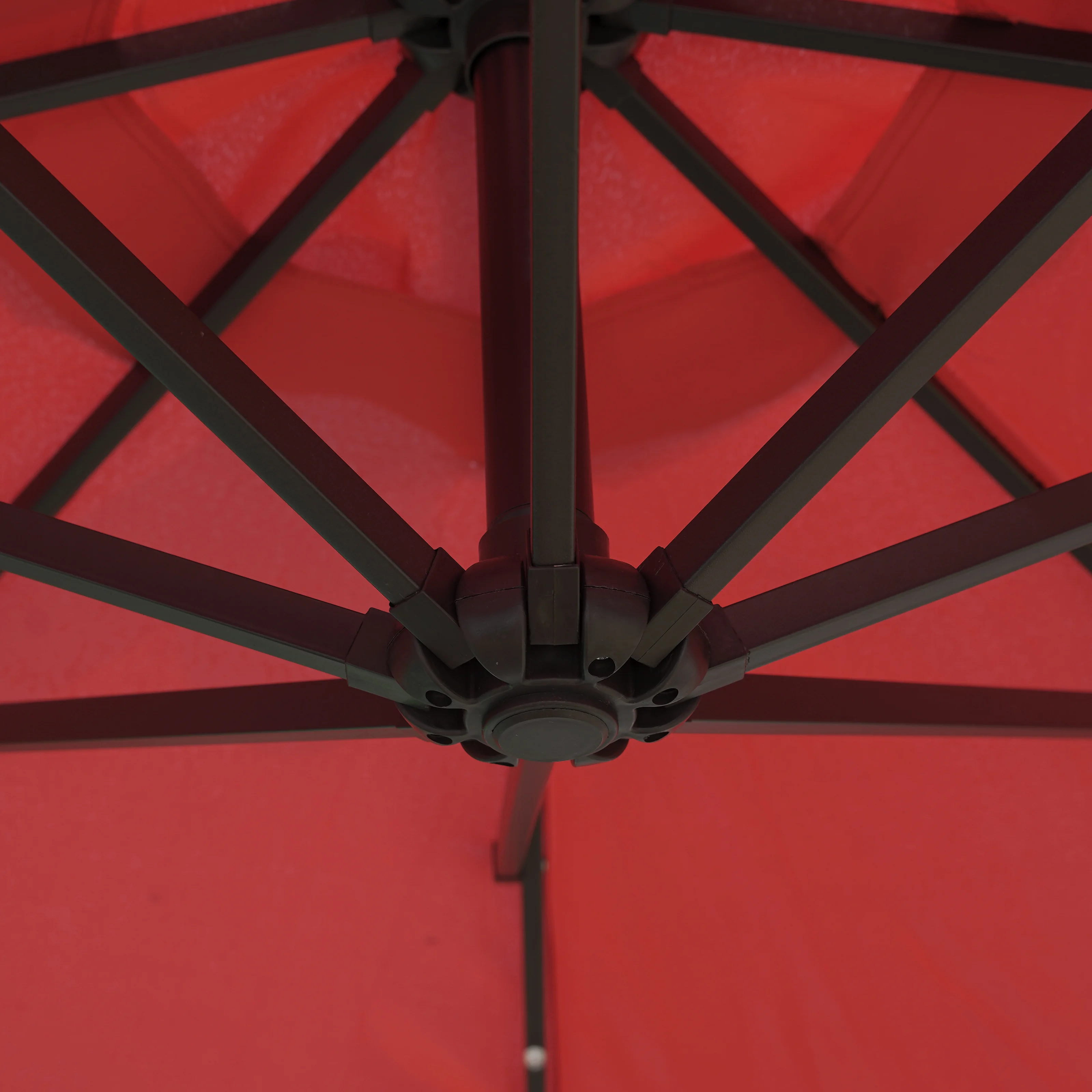 Willry Modern Outdoor 10 Ft Offset Cantilever Hanging Patio Umbrella With Solar Powered LED