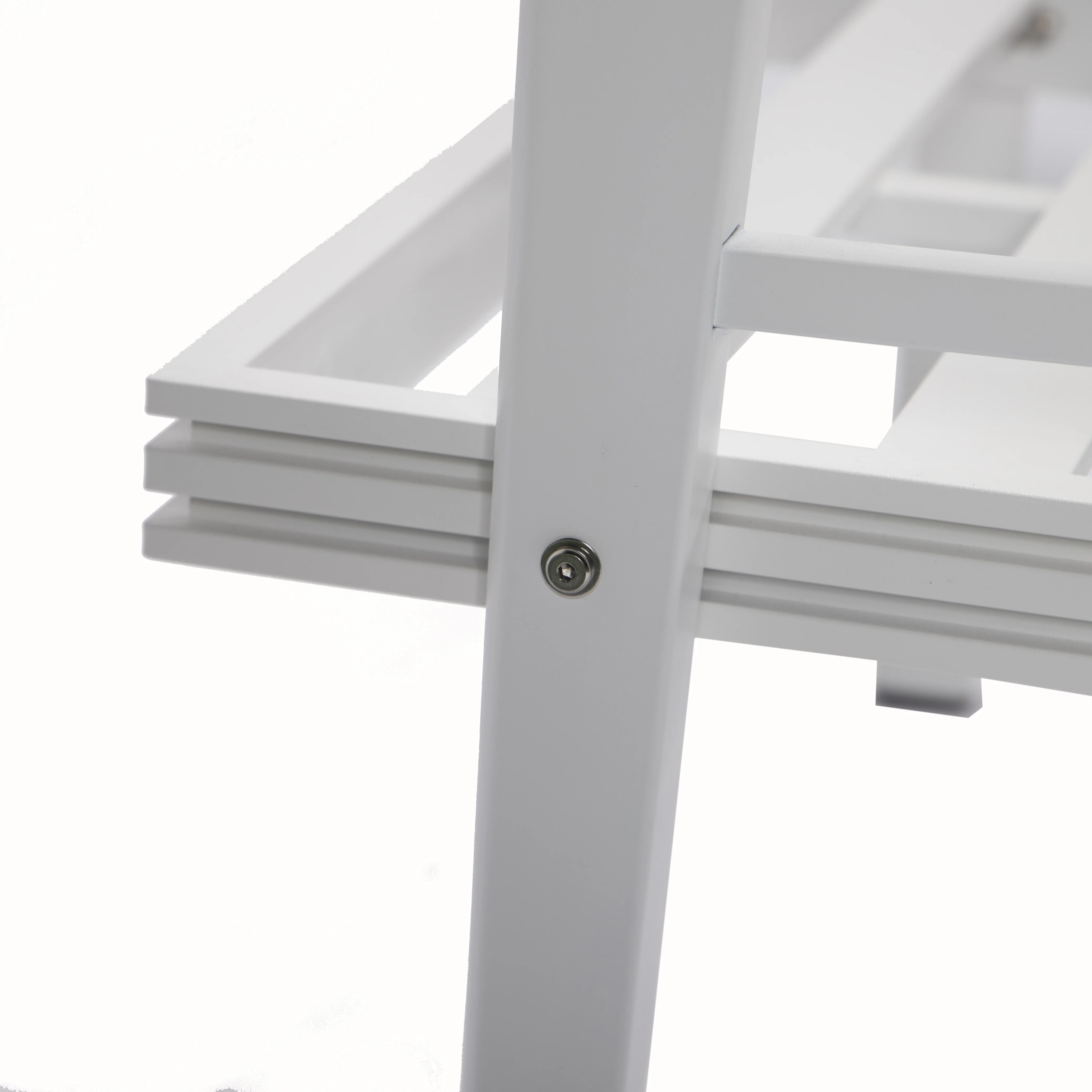 Walbrooke Outdoor Patio White Aluminum Armchairs With Cushions Set Of 2 in Light Grey