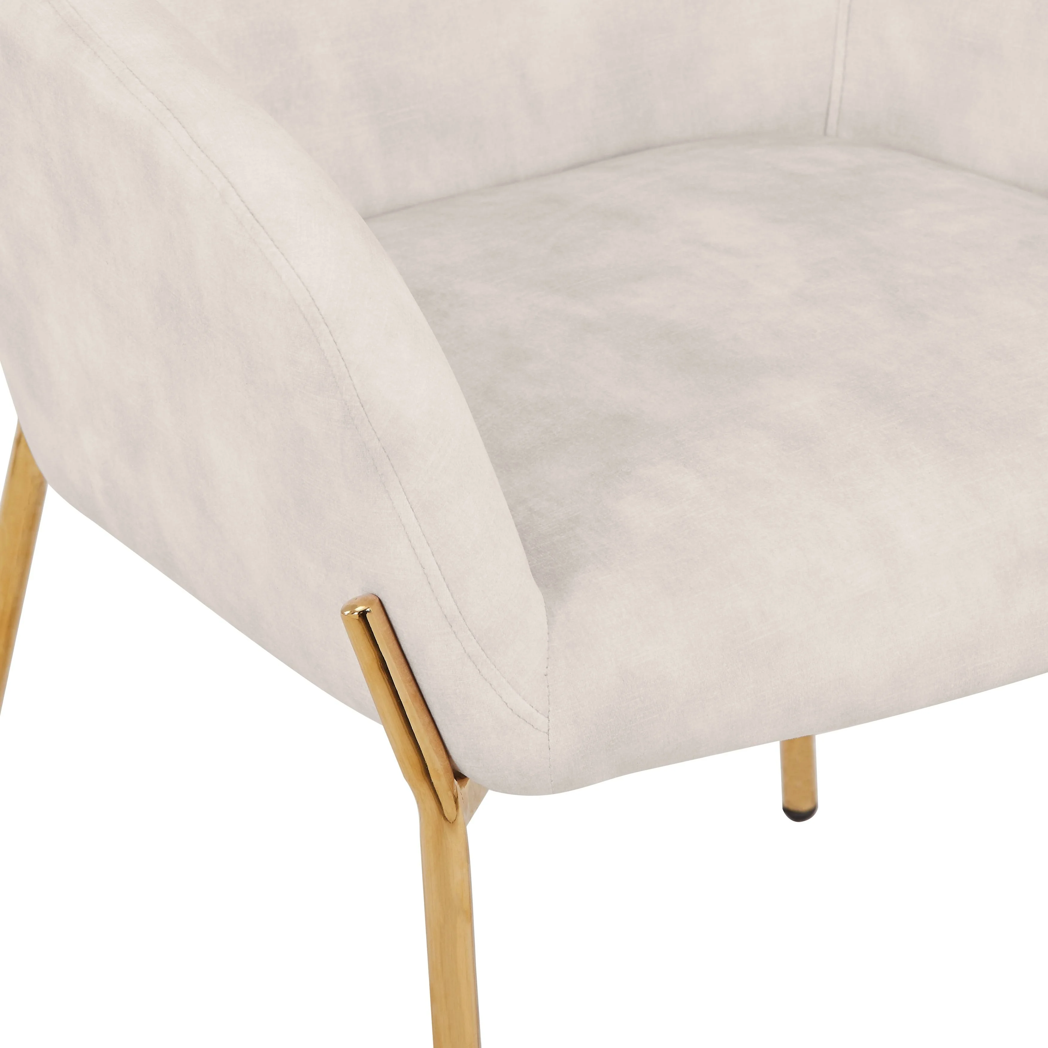 7-Piece Dining Set with Rectangular Glass Dining Table and 6 Upholstered Dining Arm Chairs