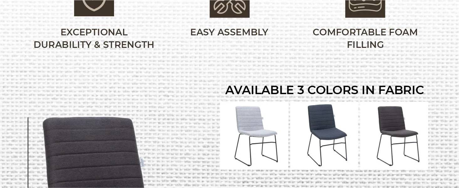 Zylar Series Office Guest Chair in Brown Fabric