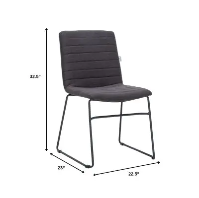 Zylar Series Office Guest Chair in Brown Fabric