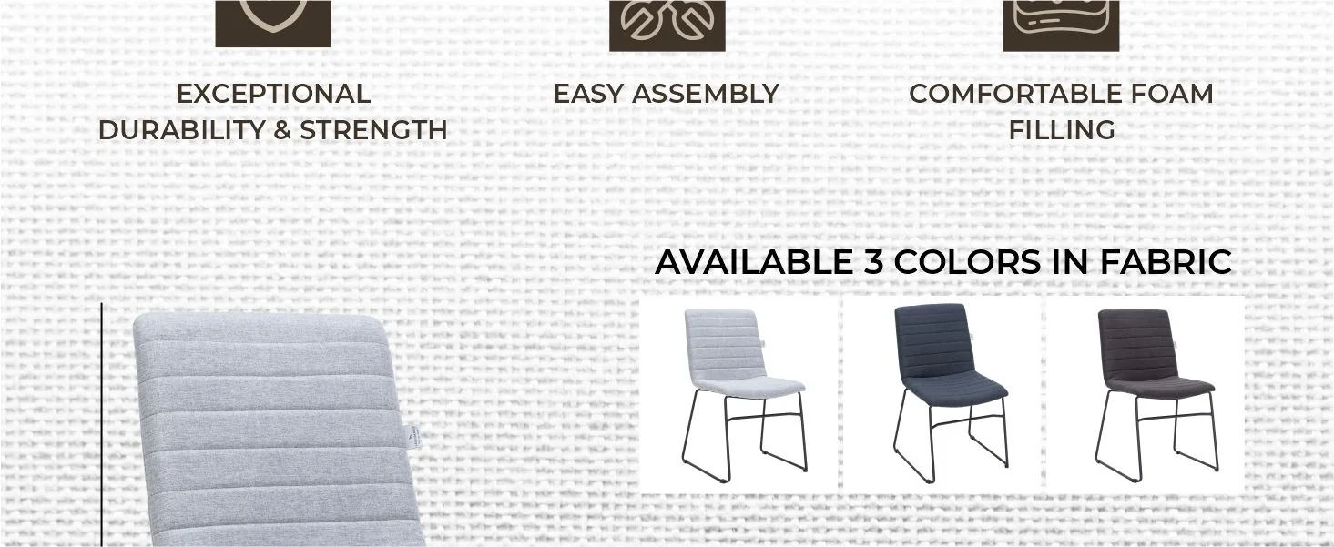 Zylar Series Office Guest Chair in Grey Fabric