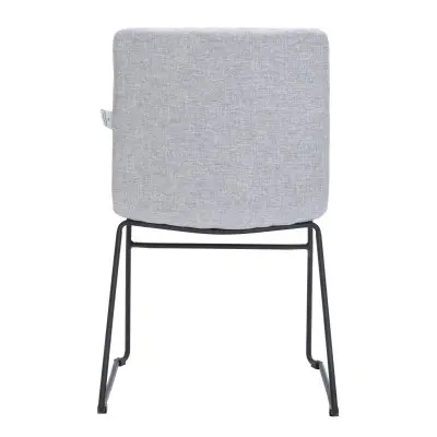 Zylar Series Office Guest Chair in Grey Fabric