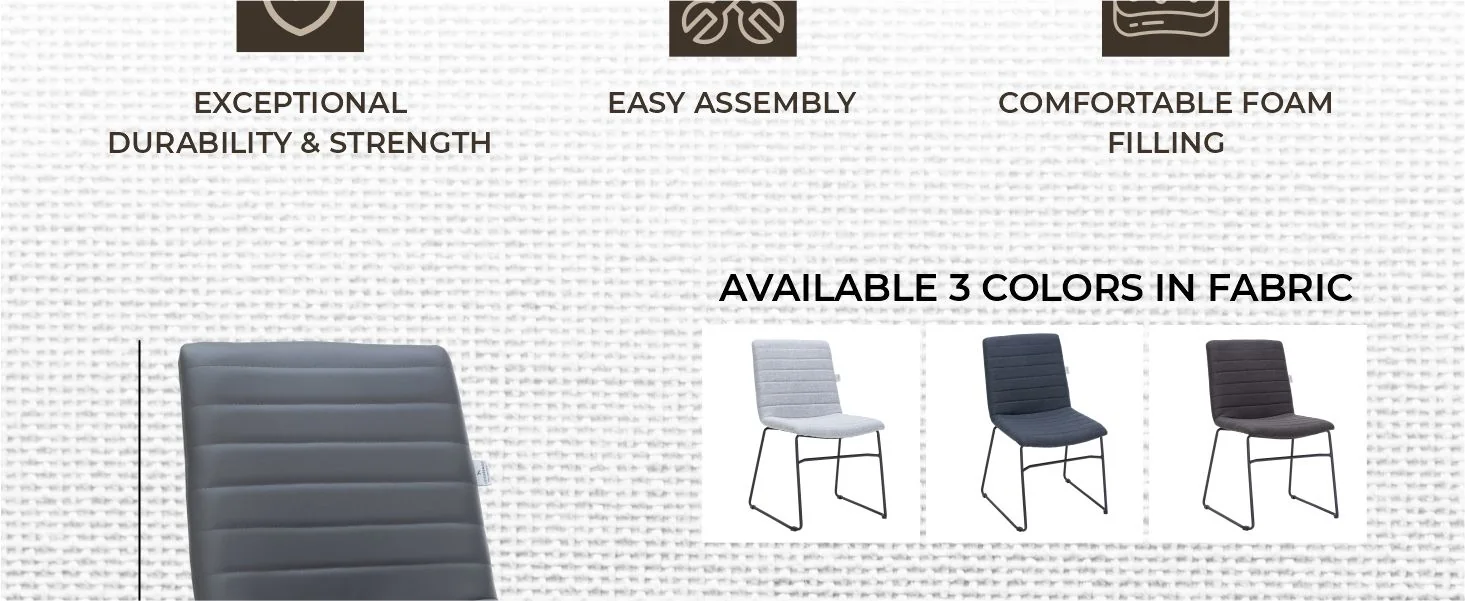 Zylar Series Office Guest Chair in Grey Leather