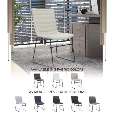 Zylar Series Office Guest Chair in Tan Leather