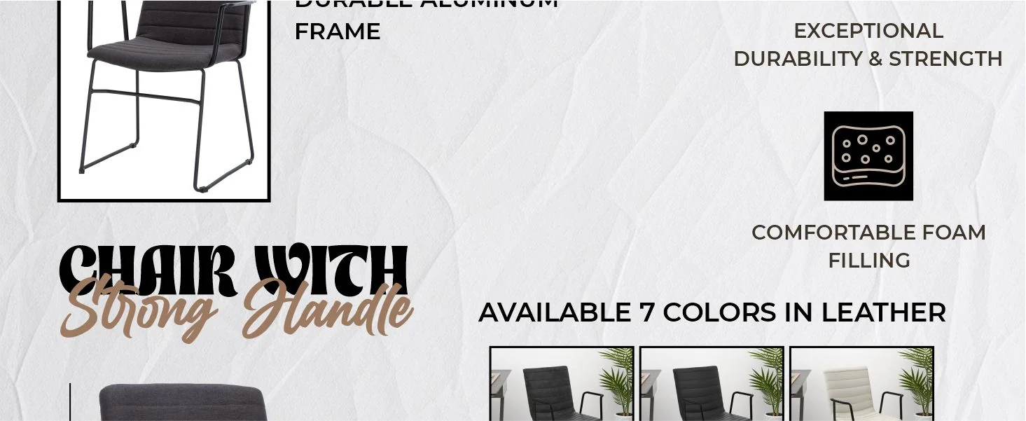 Zylar Series Office Guest Arm Chair in Brown Fabric