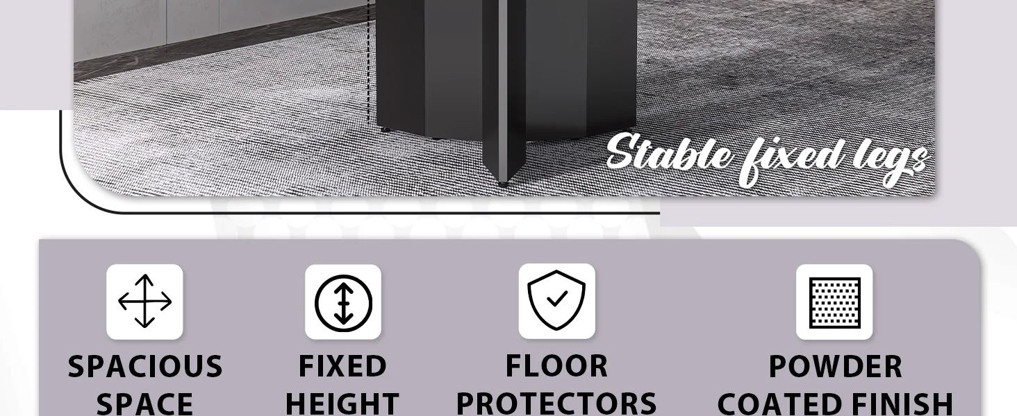 Zevro Series Round Dining Table Black Base with 60 Round Light Grey Sintered Stone Top